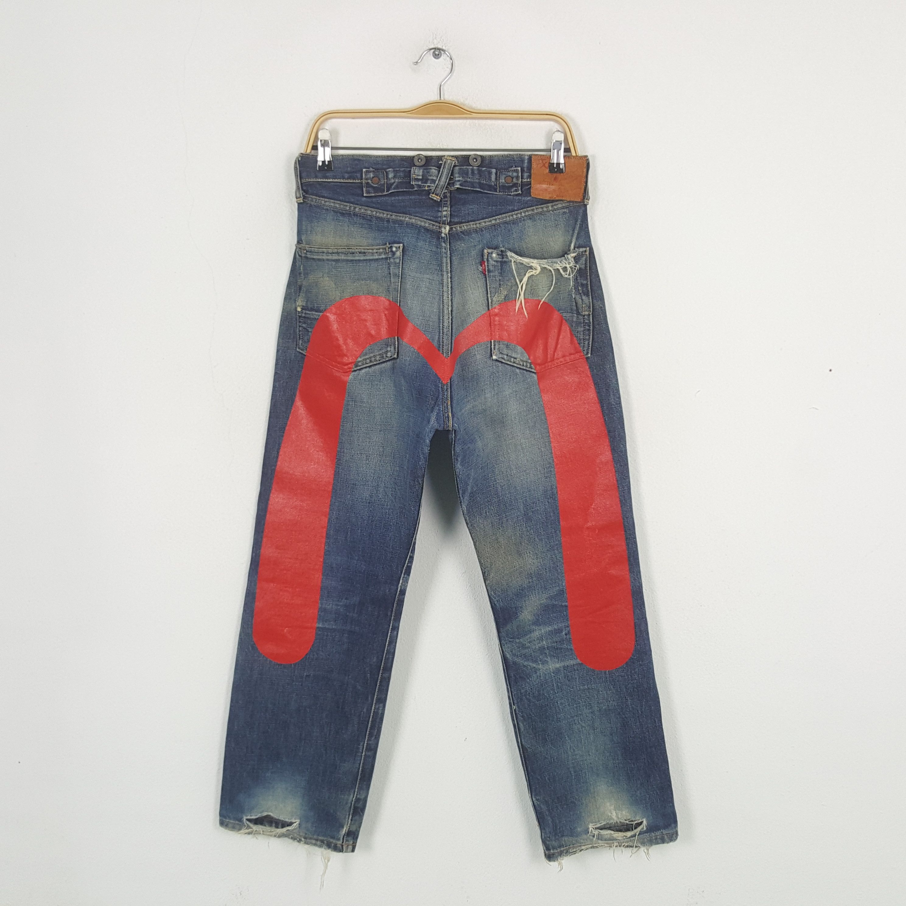 Evisu × Japanese Brand × Vintage Vintage Evisu Japanese Selvedge Custom Denim Jeans C280N20 Size US 31 - 1 Thumbnail