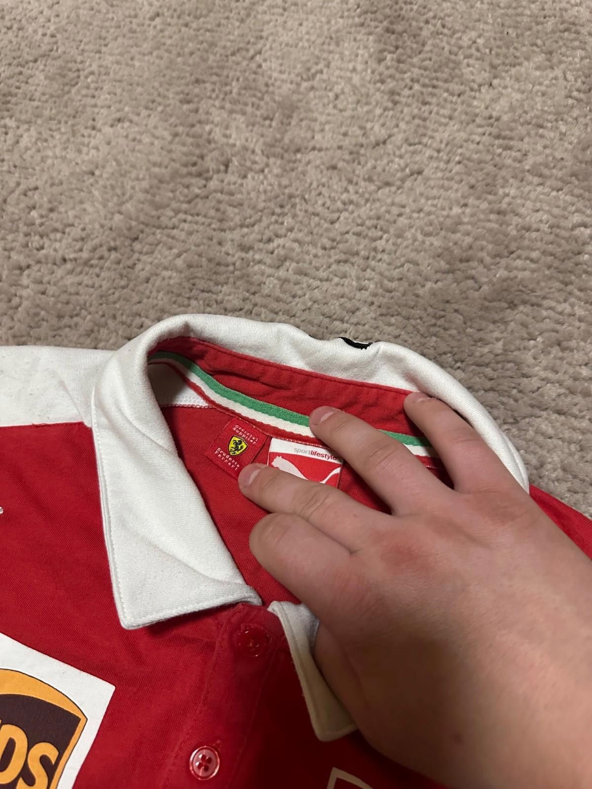Puma Vintage Puma Ferrari Racing Red Polo Santander sponsor sz XL Size US XL / EU 56 / 4 - 5 Thumbnail