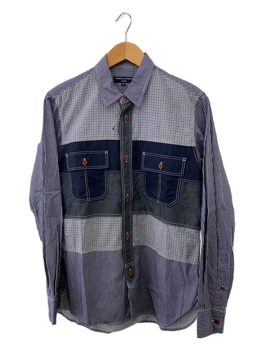 Comme des Garcons × Comme des Garcons Homme Patchwork Reconstructed Button Shirt Size US S / EU 44-46 / 1 - 1 Thumbnail