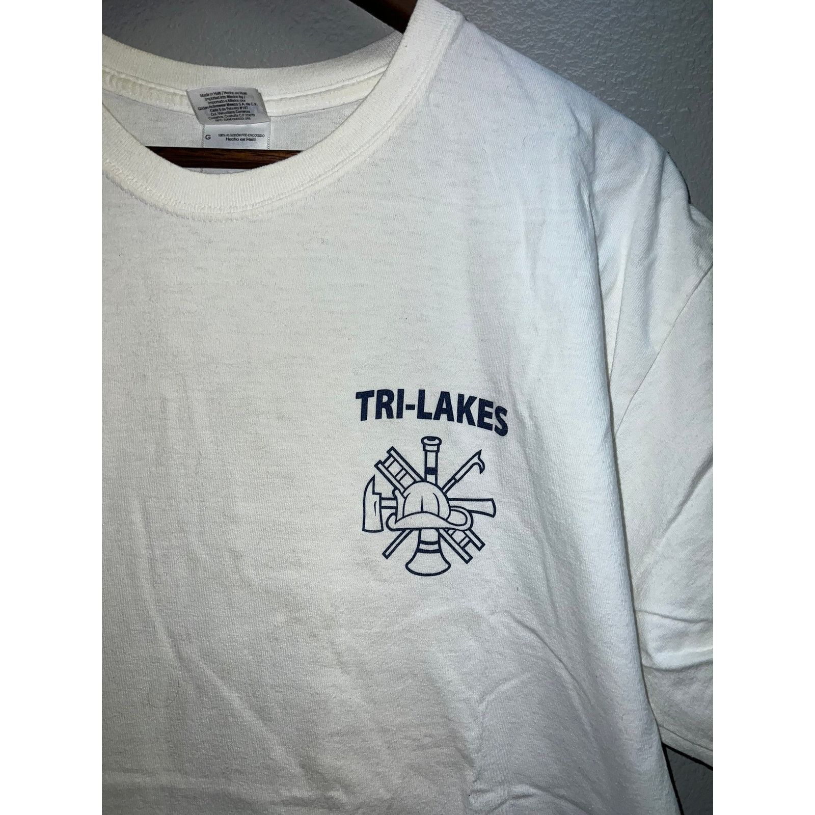 Gildan Vintage Tri Lakes Fire Shirt Department Monument District L Size US L / EU 52-54 / 3 - 3 Thumbnail
