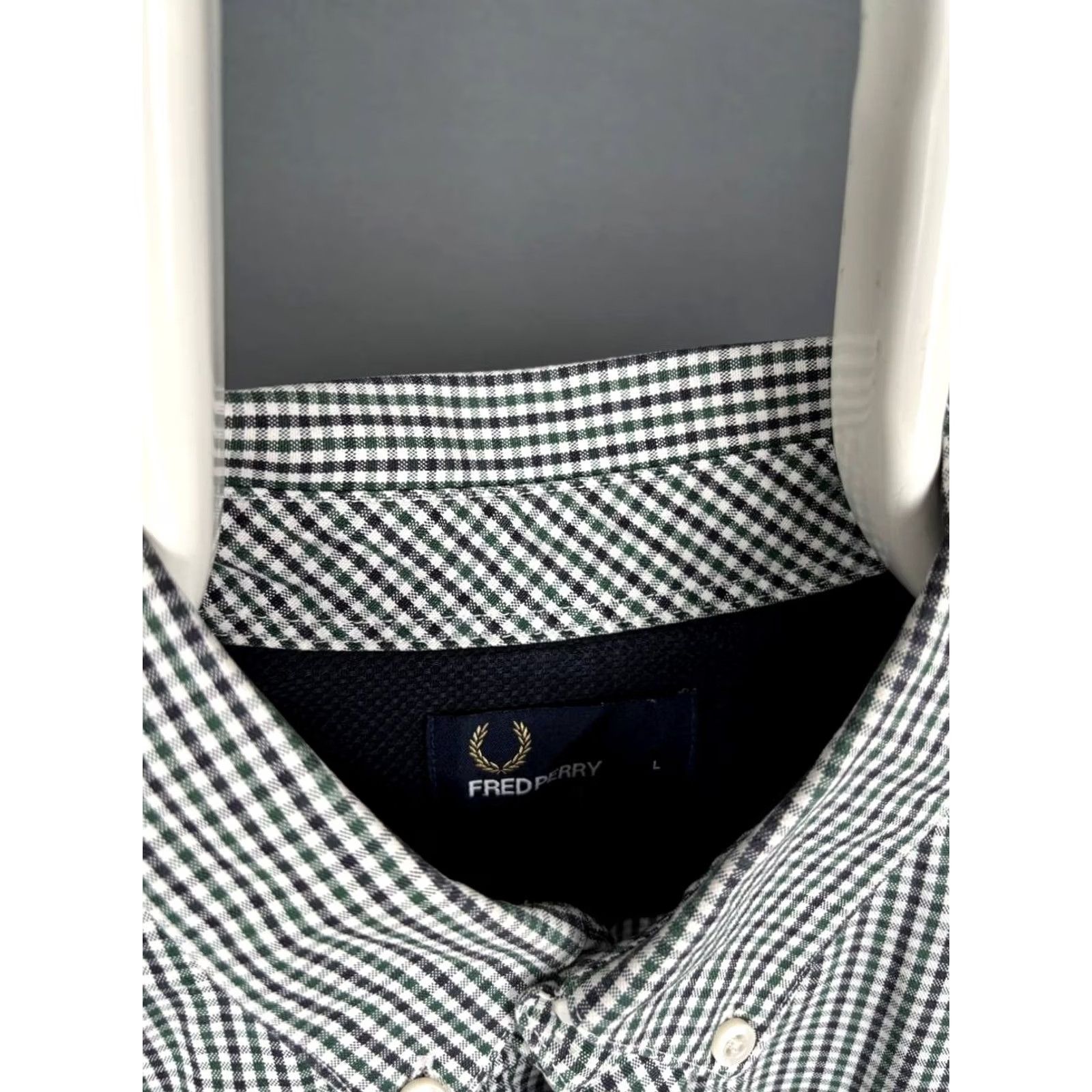 Fred Perry Fred Perry Shirt Mens L Black & White Button Down Size Plaid Cotton Long Sleeve Size US L / EU 52-54 / 3 - 3 Thumbnail
