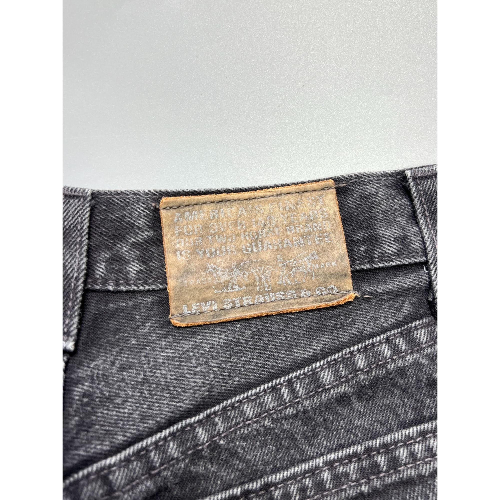 Levi's Vintage Clothing Levi’s 881 Orange Tab Vintage Black Denim Jeans (Y1055) Size US 30 / EU 46 - 13 Thumbnail
