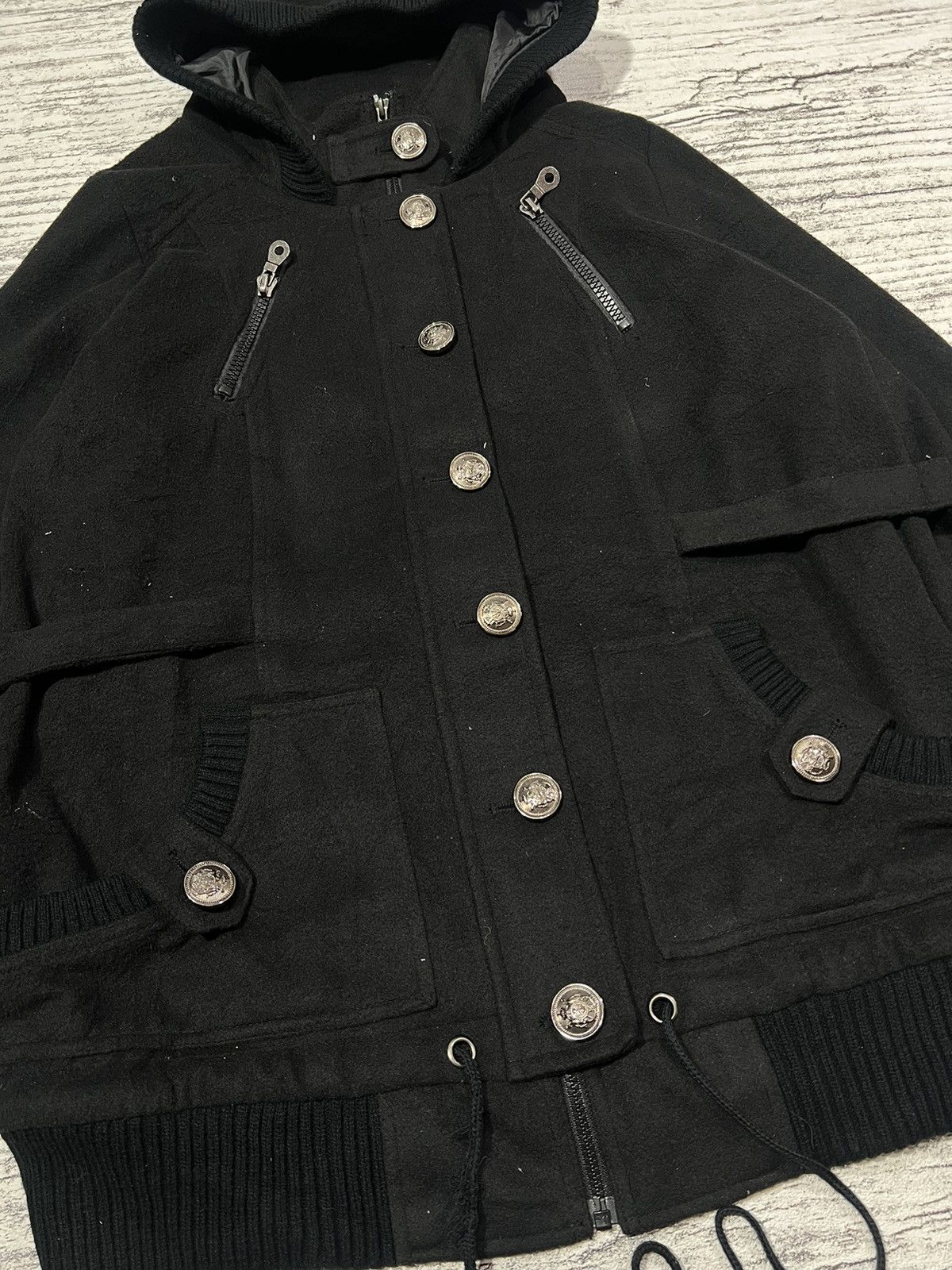 Yohji Yamamoto 2000s Japanese Hysteric 14th Kmrii Opium Wool Hodded y2k Lgb Size US L / EU 52-54 / 3 - 2 Thumbnail