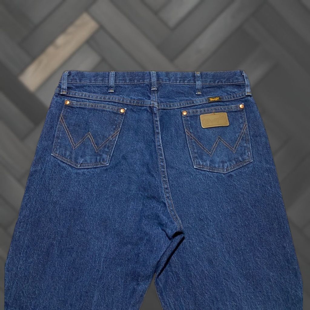 Wrangler VINTAGE Wrangler Jeans Men's 36×30 Blue Cowboy Western 1013MWZPW Denim Straight 5-Pocket Mens Size US 36 / EU 52 - 1 Thumbnail