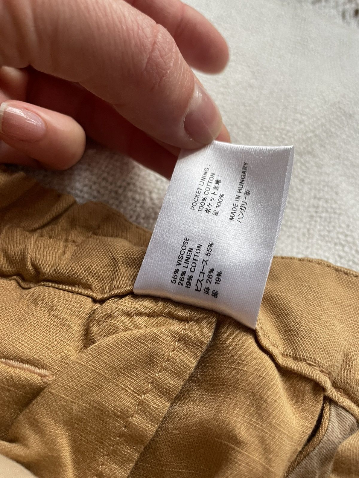 Christophe Lemaire Lemaire Beige Orange Cotton Pants Trousers Size 3 Size US 33 - 7 Thumbnail