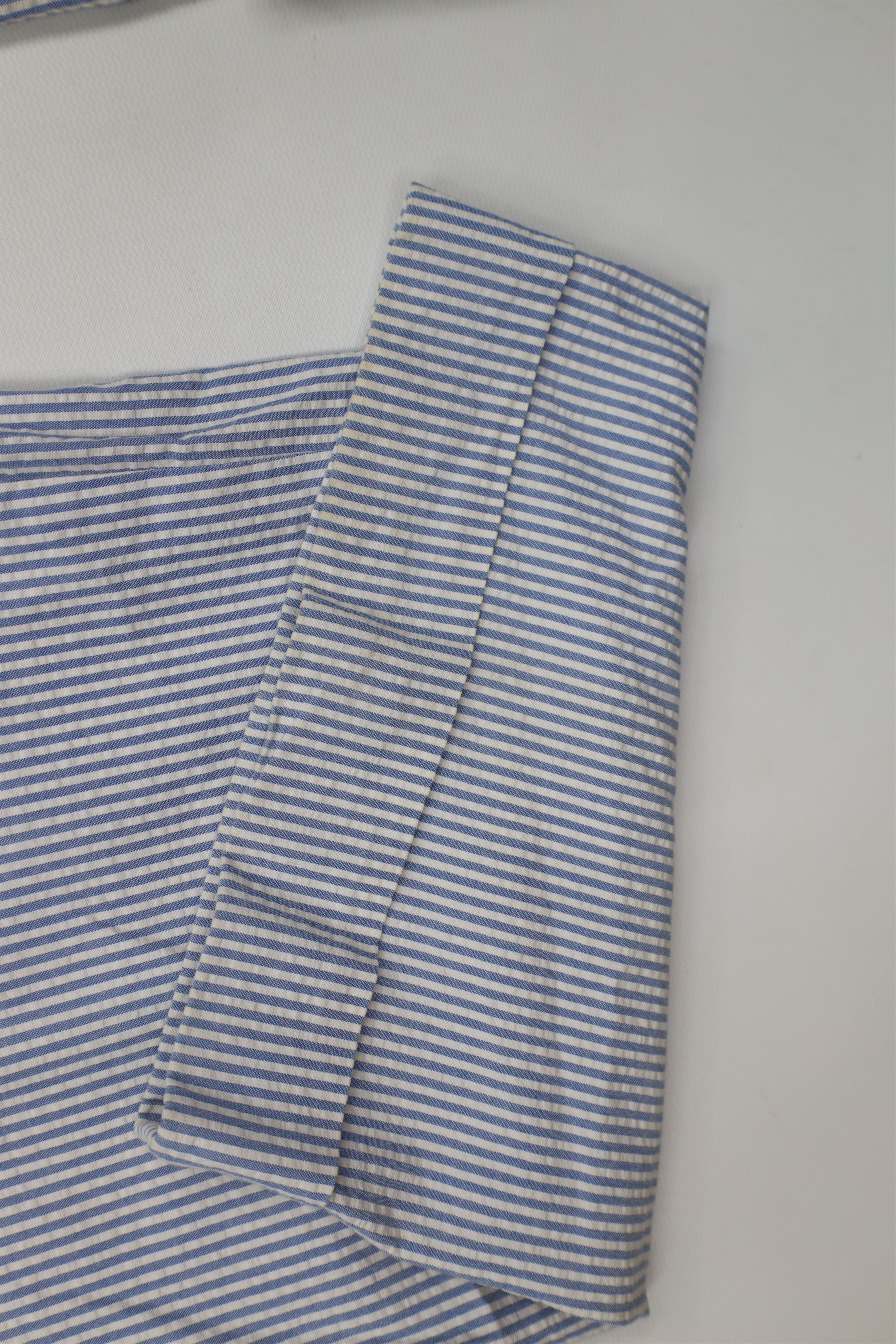 Ralph Lauren × Vintage Vintage 90s Ralph Lauren Seersucker Wide Leg Chino Pants Size US 36 / EU 52 - 6 Thumbnail