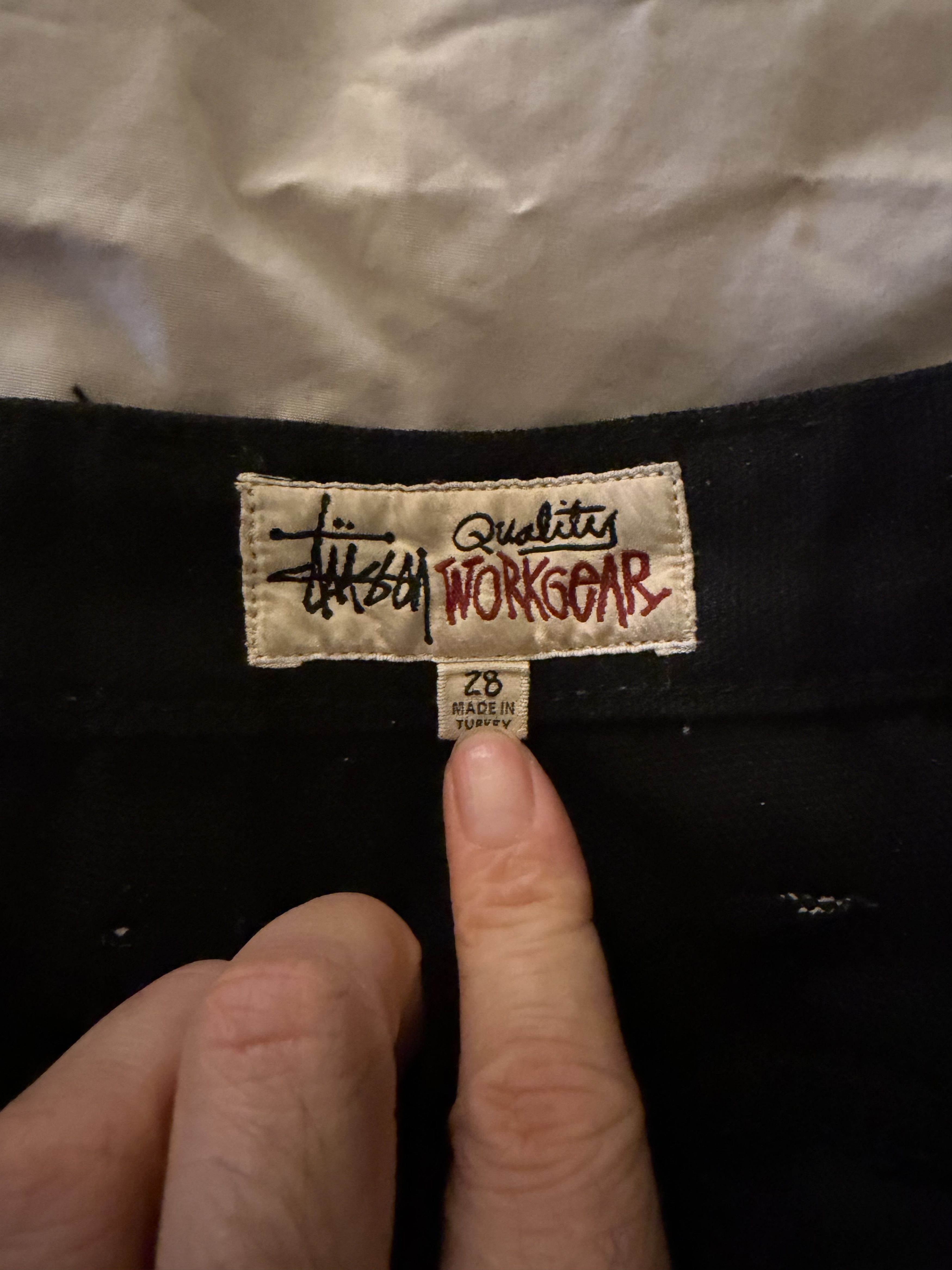 Stussy Black denim double knee carpenter pants Size US 28 / EU 44 - 4 Thumbnail