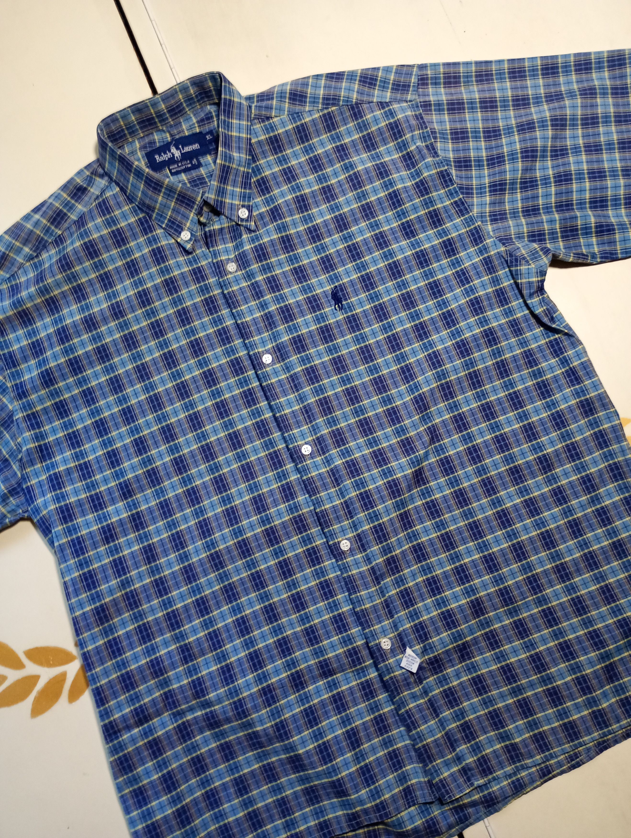 Ralph Lauren Ralph Lauren Checkered Shirt Vintage Made in USA Size US XL / EU 56 / 4 - 5 Thumbnail