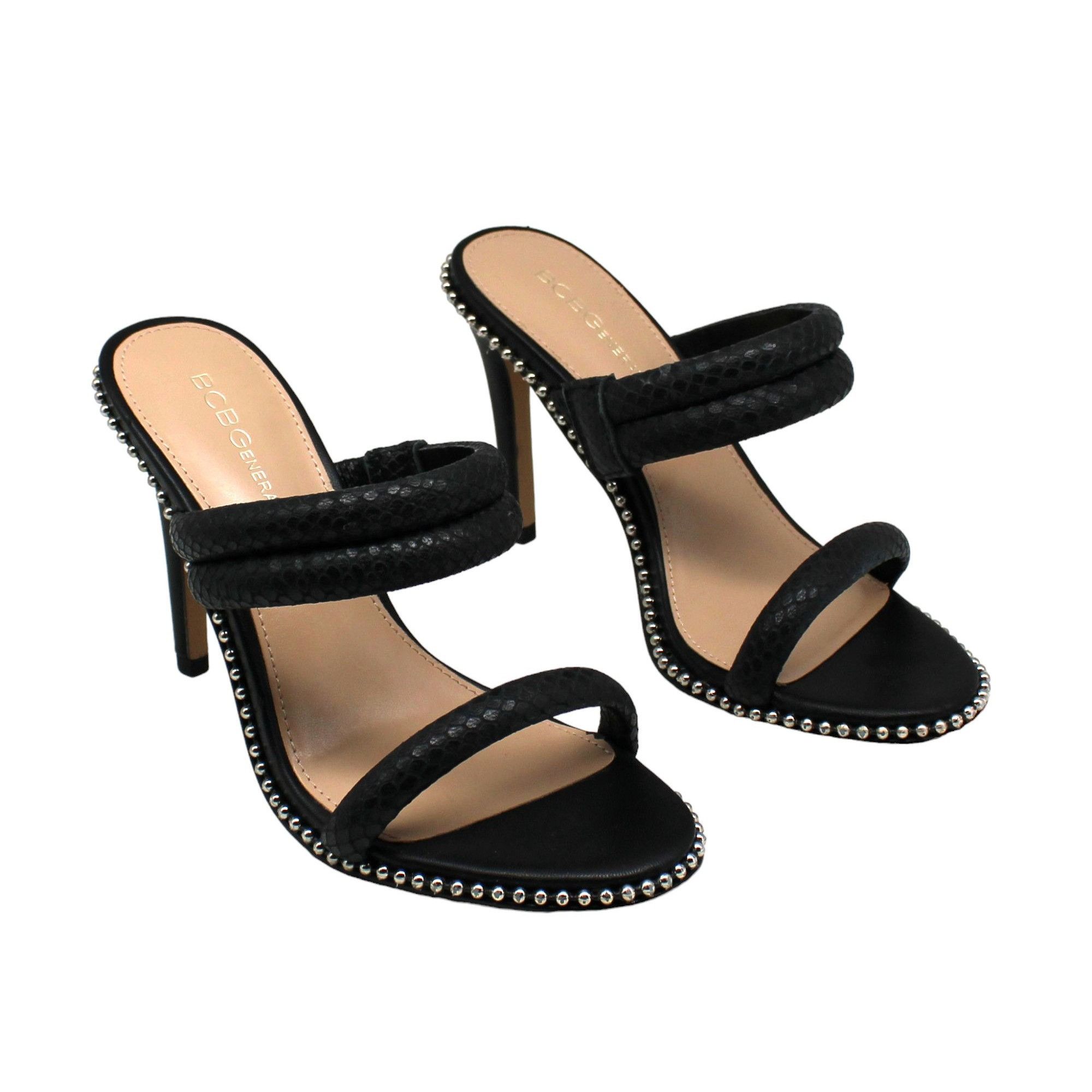image of Bcbgeneration Women's Jenni Dress Sandals in Black (Size 6)