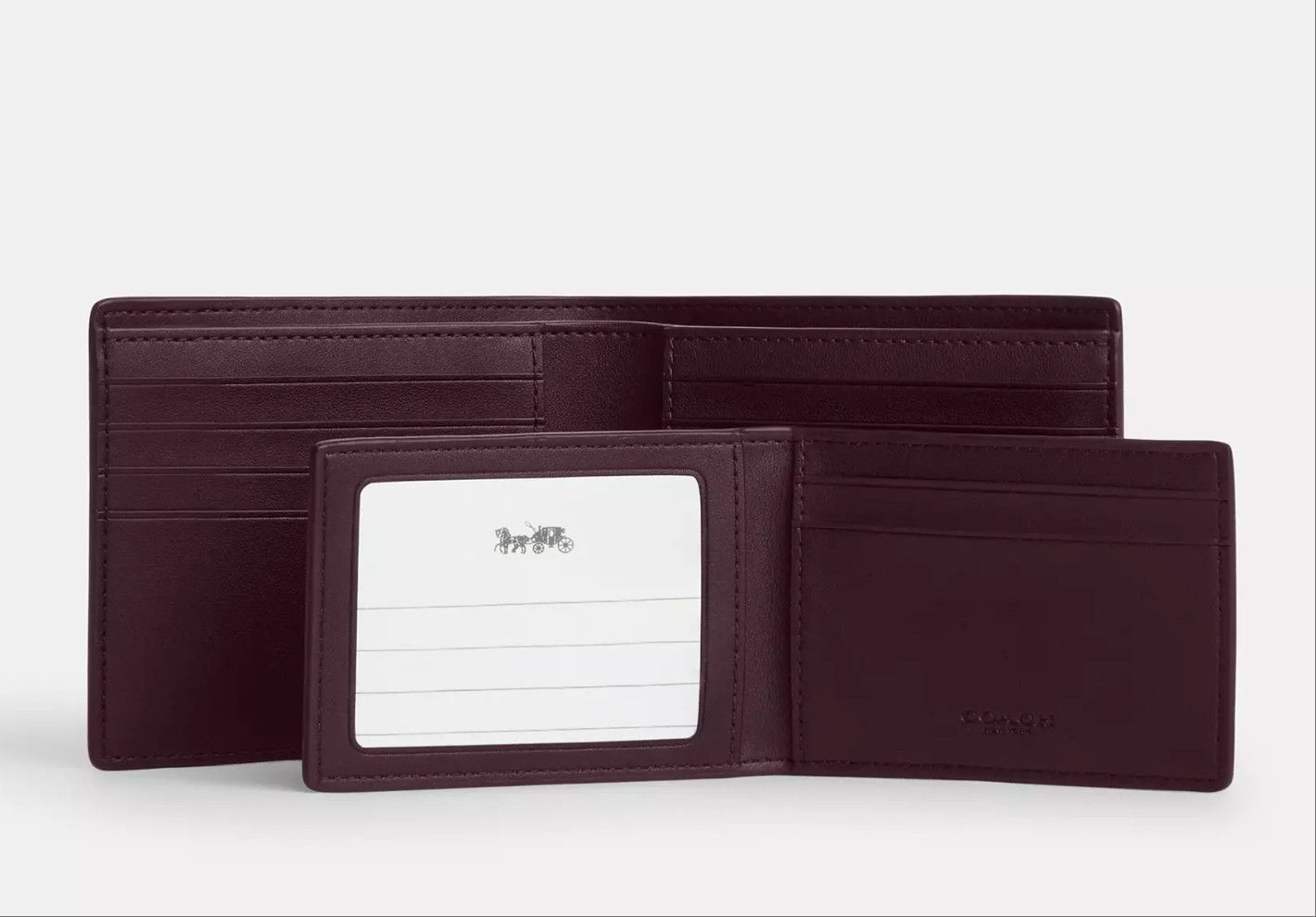 Coach 3 In 1 Wallet In Signature Canvas CW380 Black Currant Size ONE SIZE - 9 Thumbnail