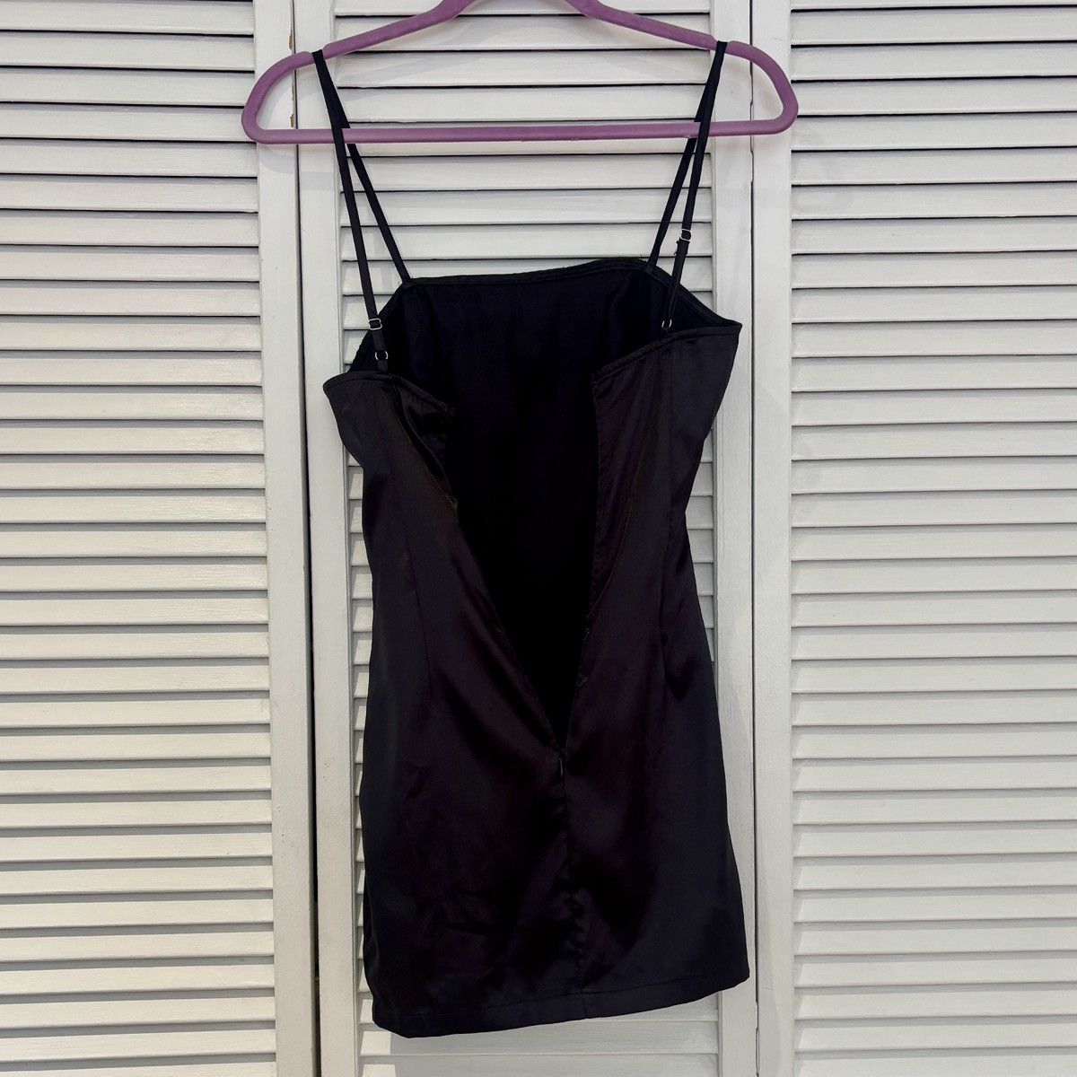 PrettyLittleThing PrettyLittleThing Elegant Black Silk Mini Dress NWT Size XS / US 0-2 / IT 36-38 - 1 Thumbnail