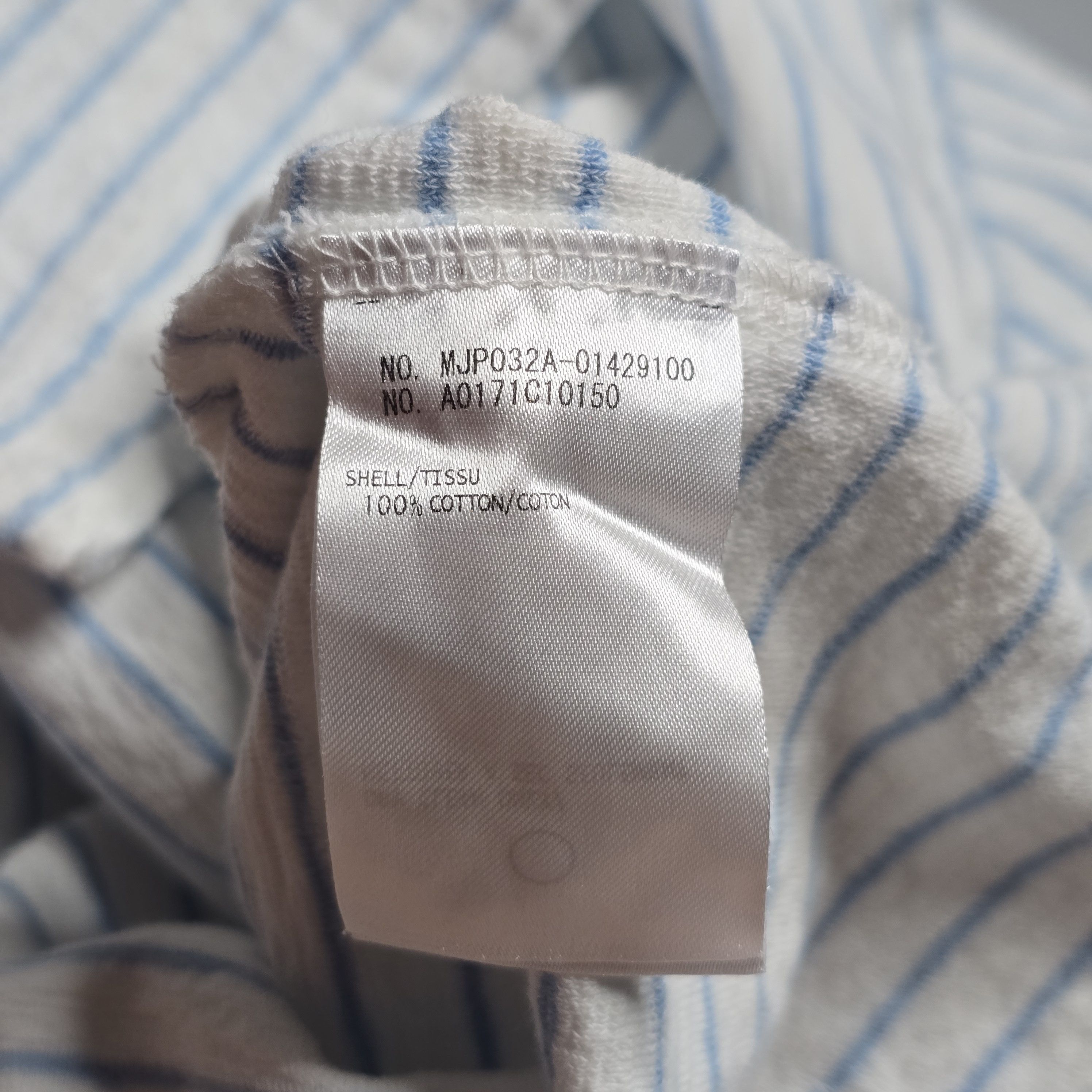 Thom Browne Thom Browne - Textured Stripe Relaxed Fit Polo Size US M / EU 48-50 / 2 - 6 Thumbnail