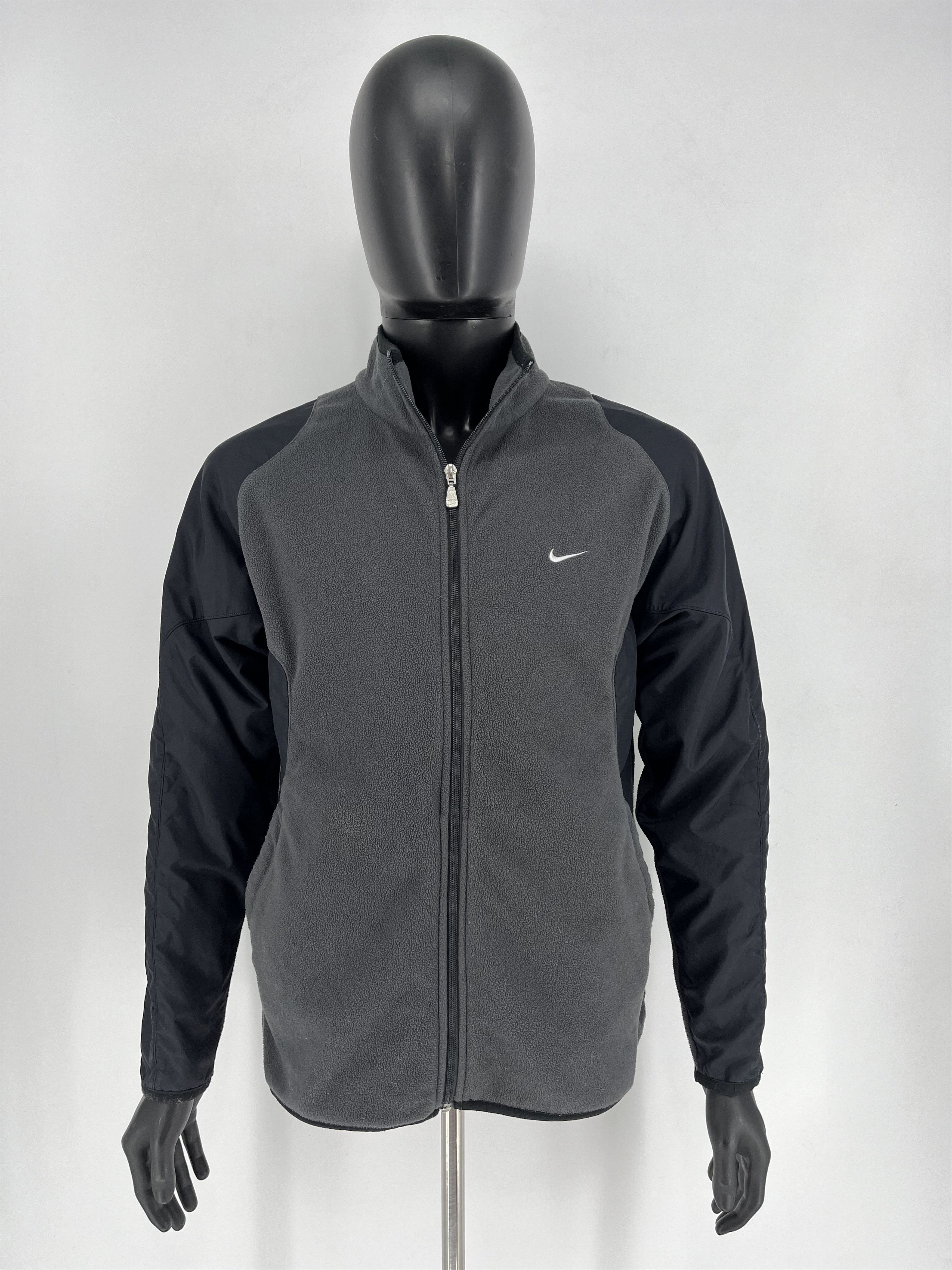 Nike × Vintage Vintage Y2K Nike Nylon Fleece Jacket Small Swoosh Mogo Size US M / EU 48-50 / 2 - 2 Thumbnail