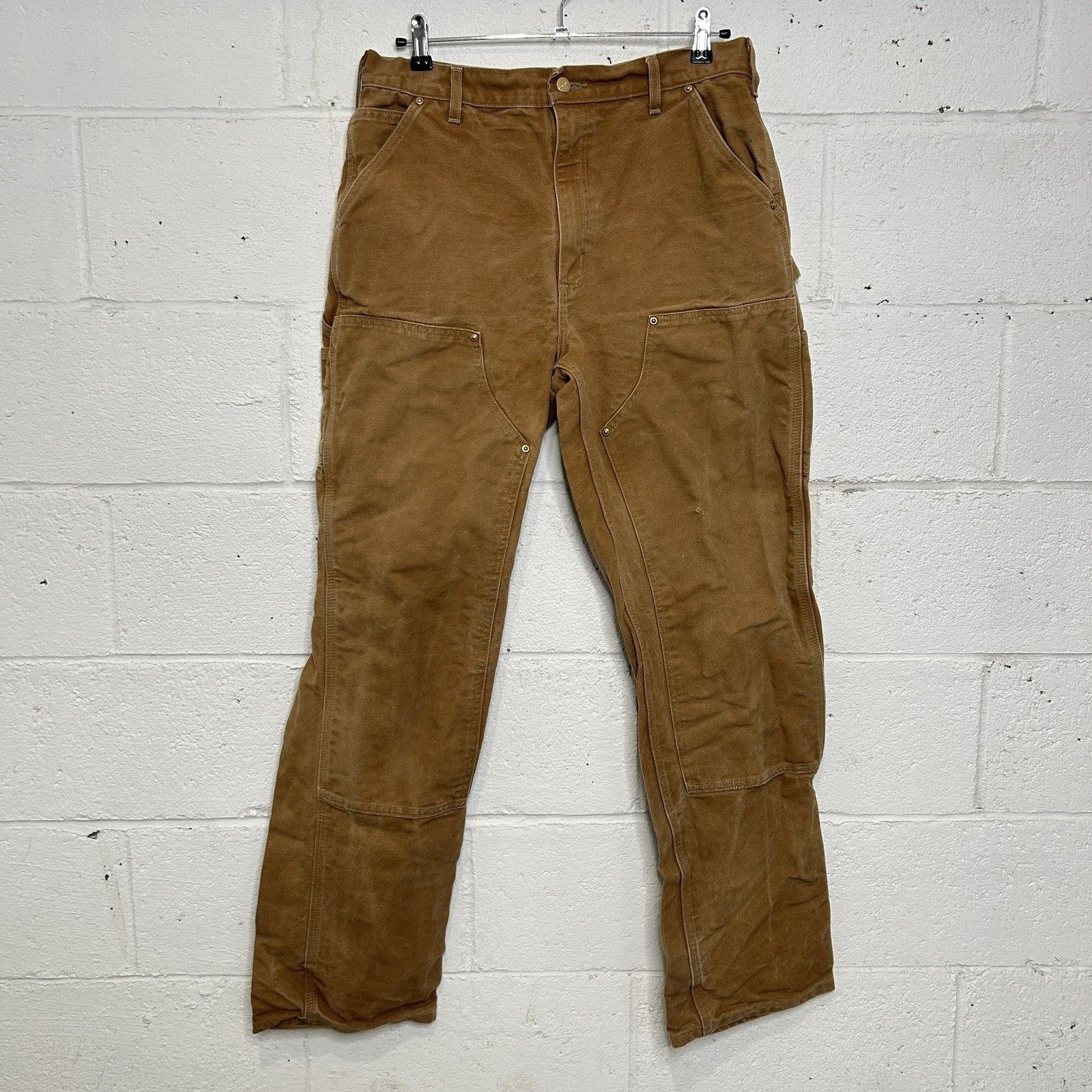 Carhartt Vintage Carhartt Canvas DoubleKnee Pants “Brown” B01 BRN Size US 33 - 1 Thumbnail