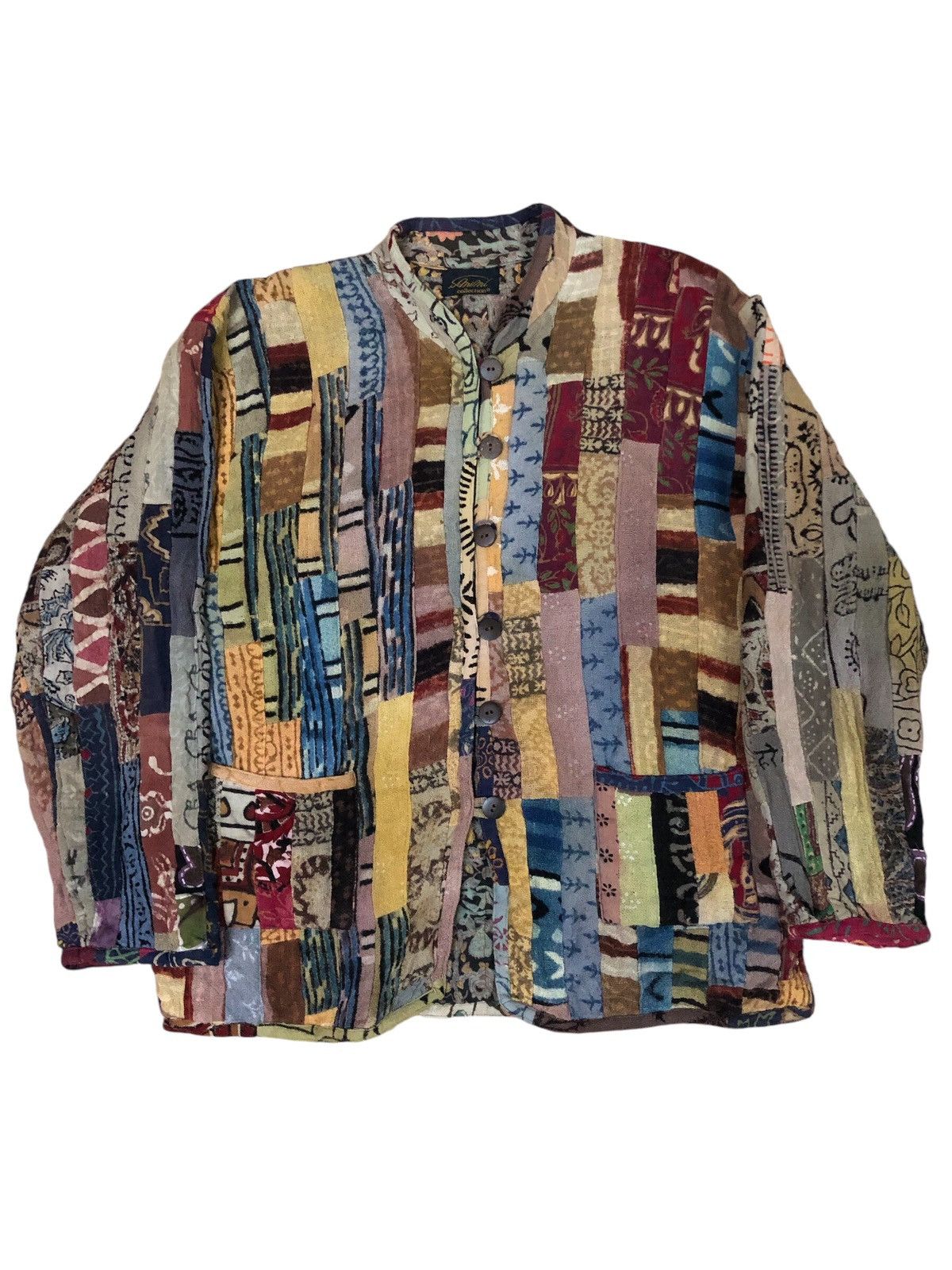 Japanese Brand Mimi Collection Colourful Patchwork Kapital Inspired Jacket Size US M / EU 48-50 / 2 - 1 Thumbnail