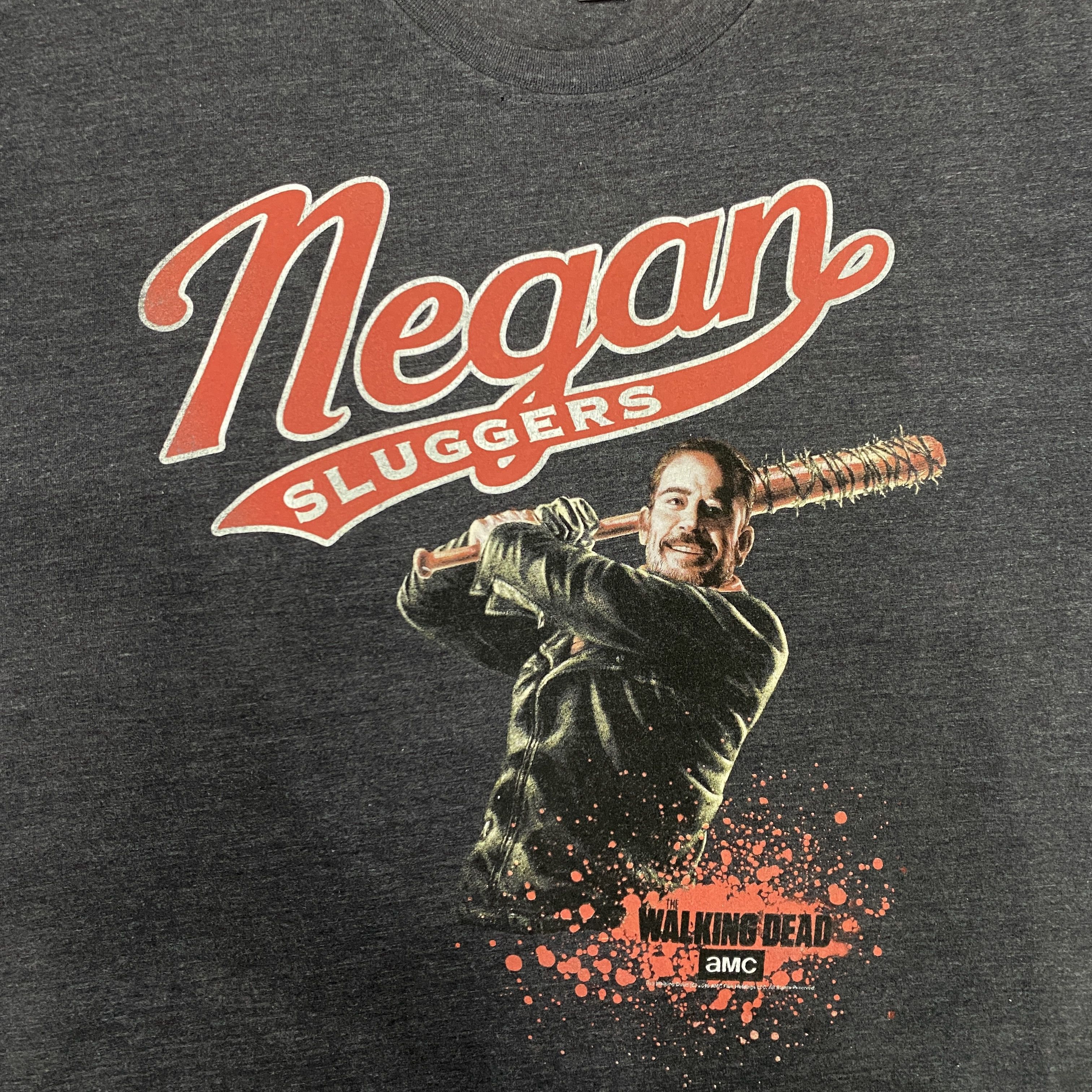 Vintage The Walking Dead T-Shirt Negan Sluggers Tshirt - H085 Size US L / EU 52-54 / 3 - 3 Thumbnail