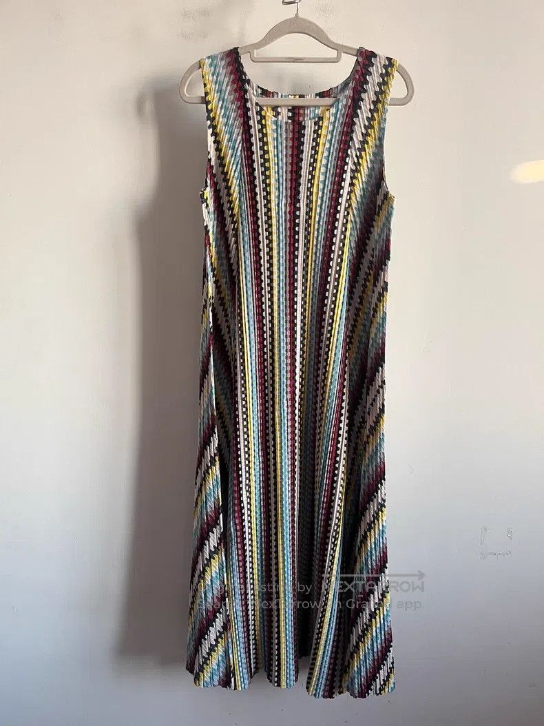Issey Miyake Issey Miyake Color-Block Dress Size L / US 10 / IT 46 - 1 Thumbnail