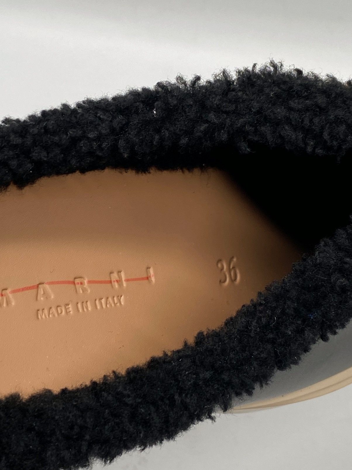 Marni Marni Pablo Leather Shearling Mule Sneakers size 36 Size US 6 / IT 36 - 12 Thumbnail