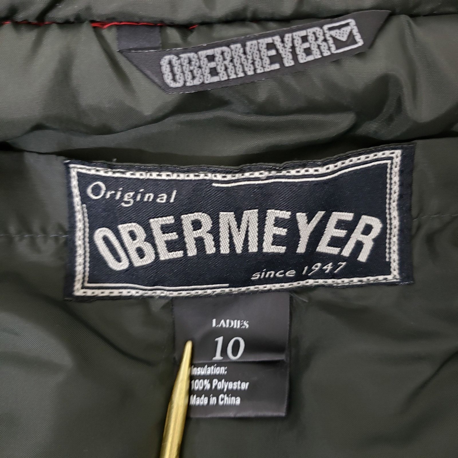 Obermeyer Obermeyer Snow Ski Bomber Jacket Hood Full Zip Insulated 10 Size L / US 10 / IT 46 - 15 Thumbnail