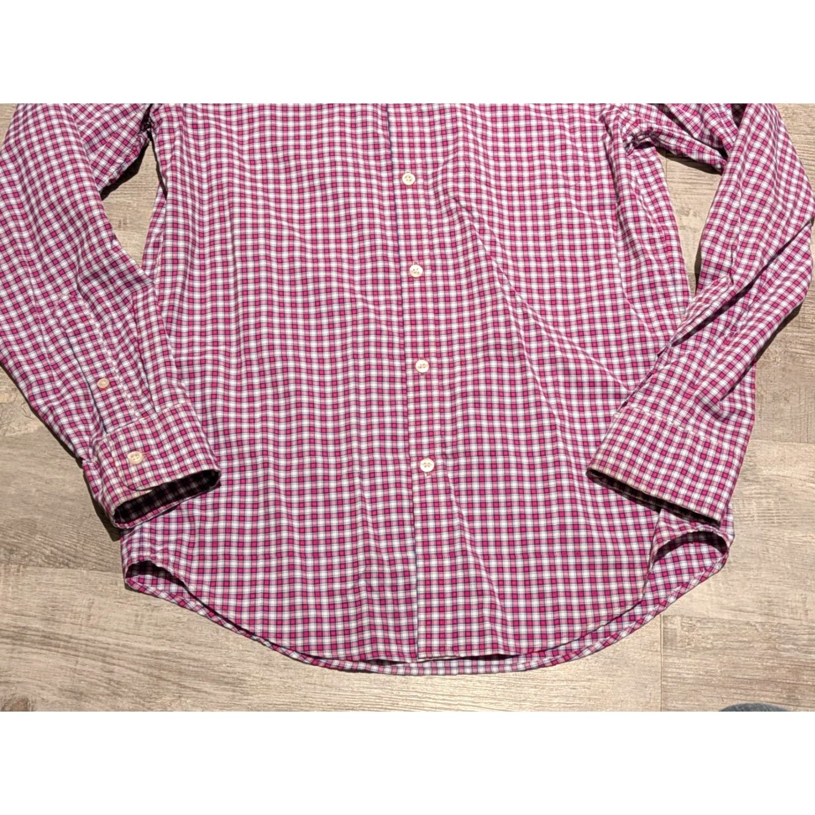 Vineyard Vines Vineyard Vines Tucker Shirt Mens S Slim Fit Long Sleeve Red White Gingham Button-Up Size US S / EU 44-46 / 1 - 5 Thumbnail