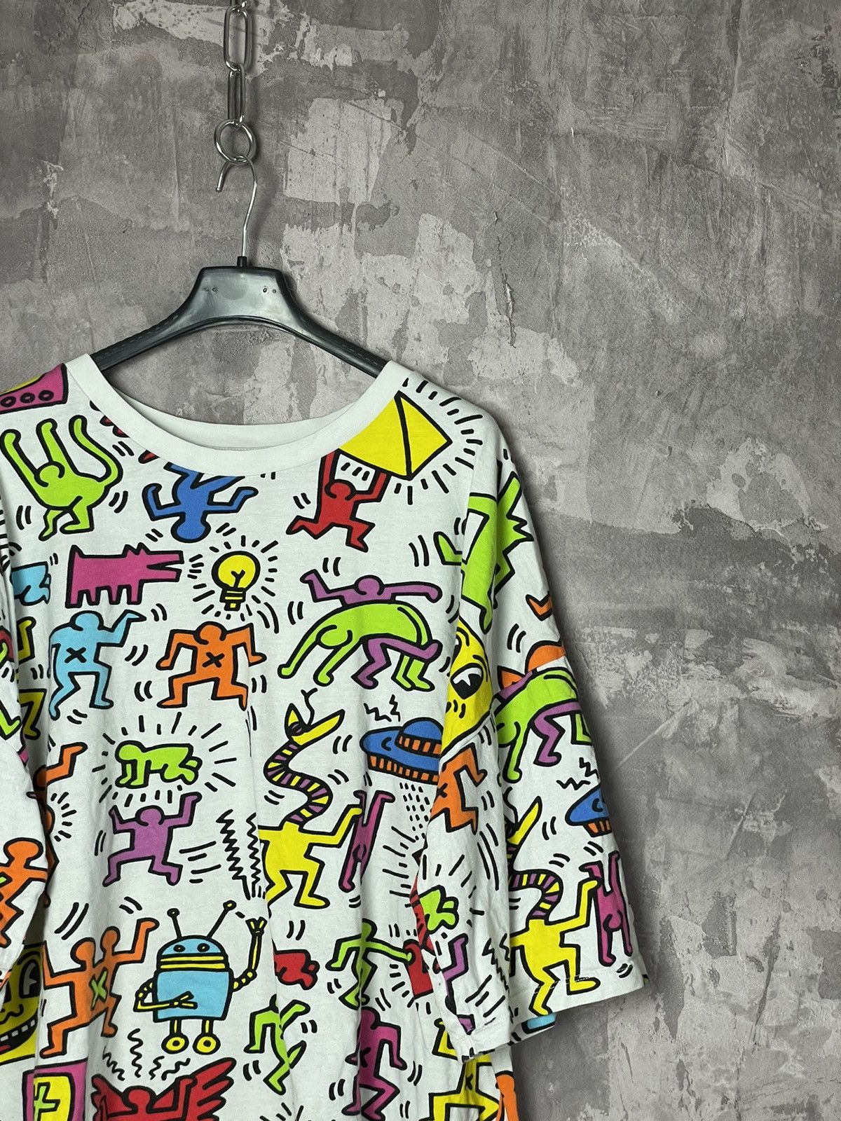 Designer × Keith Haring Rare ! Keith Haring x Joyrich Doodle oversized T-shirt Size US XXL / EU 58 / 5 - 3 Thumbnail