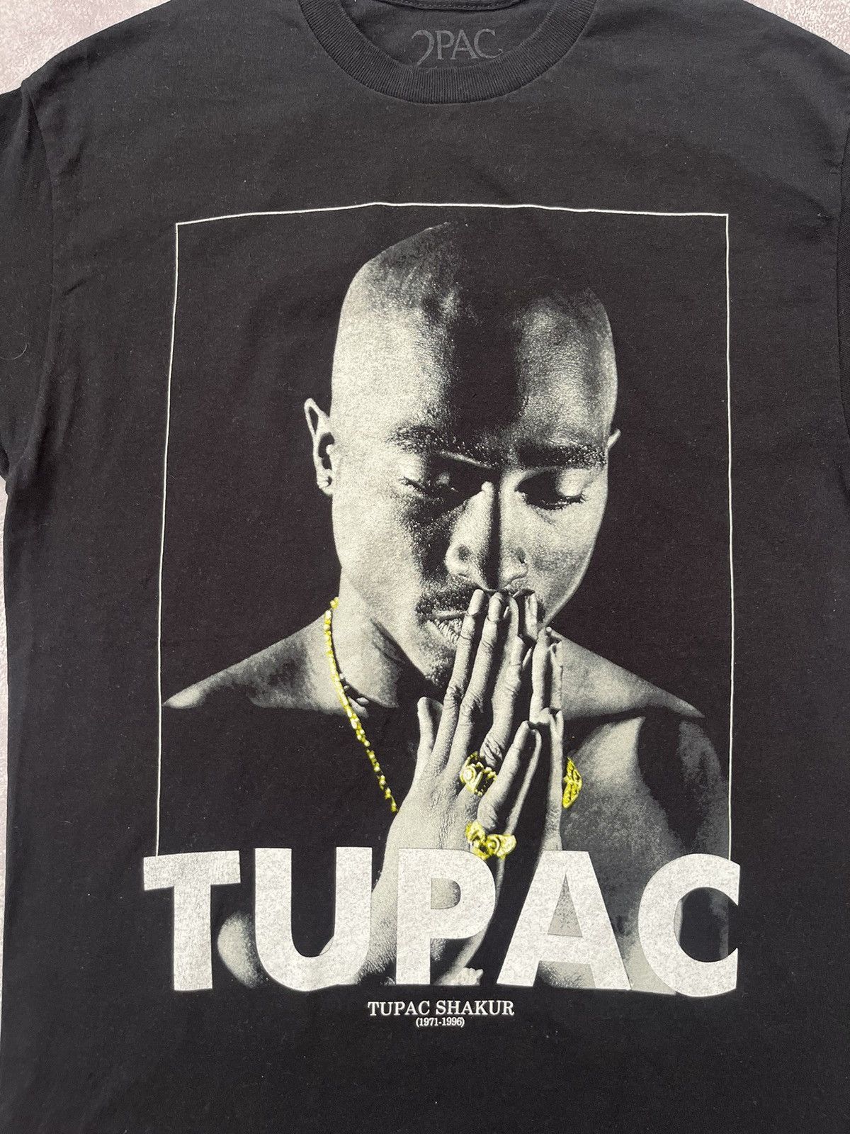 Rap Tees 2Pac Big Logo T-Shirt Black #71 Size US M / EU 48-50 / 2 - 3 Thumbnail