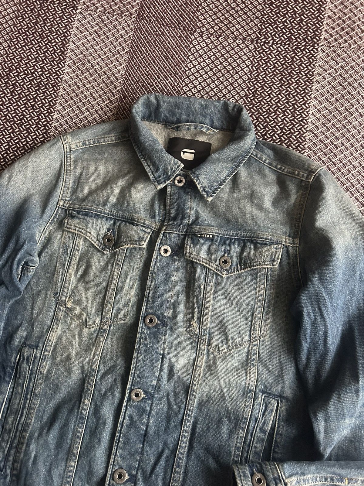 G-Star G-star Raw 3301 Denim Deconstructed Slim Faded Jacket Size S Size US S / EU 44-46 / 1 - 5 Thumbnail