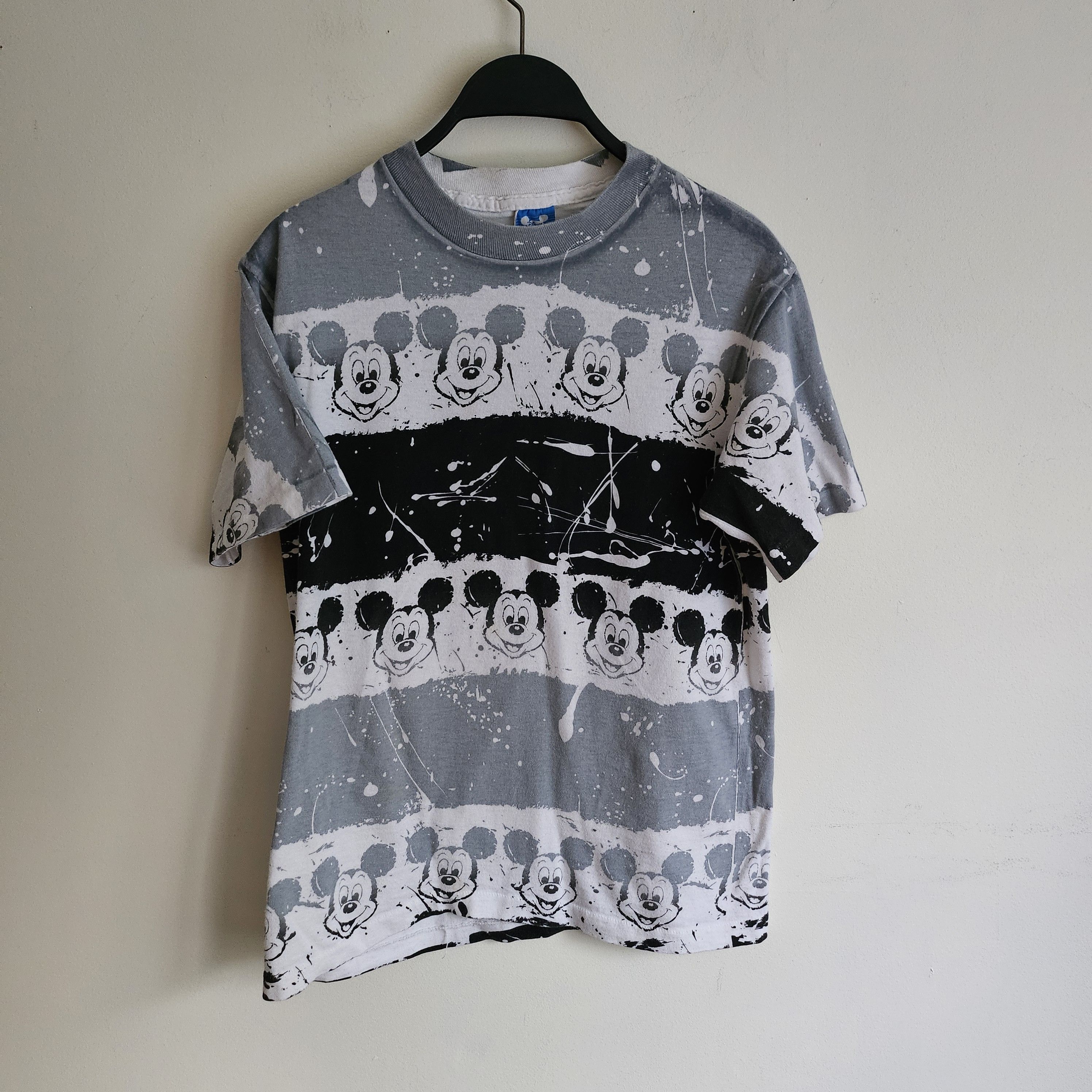 Disney × Vintage vintage 90s MICKEY MOUSE WALT DISNEY ALL OVER PRINT T-Shirt Size US S / EU 44-46 / 1 - 2 Thumbnail