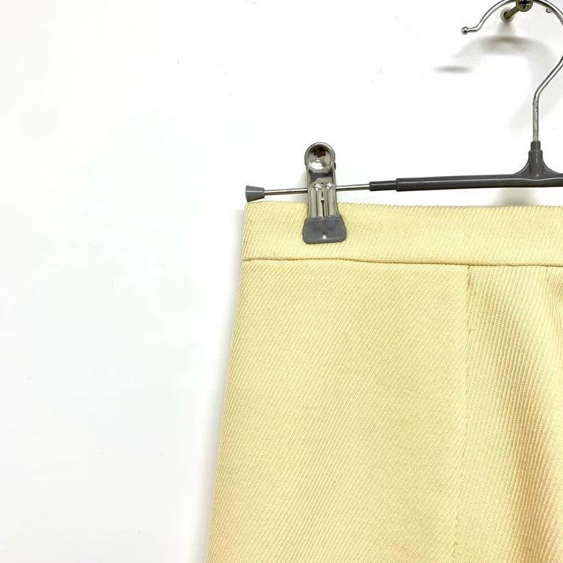 Dior Dior Light Yellow Half Skirt Size L-2506 Size 41" - 4 Thumbnail