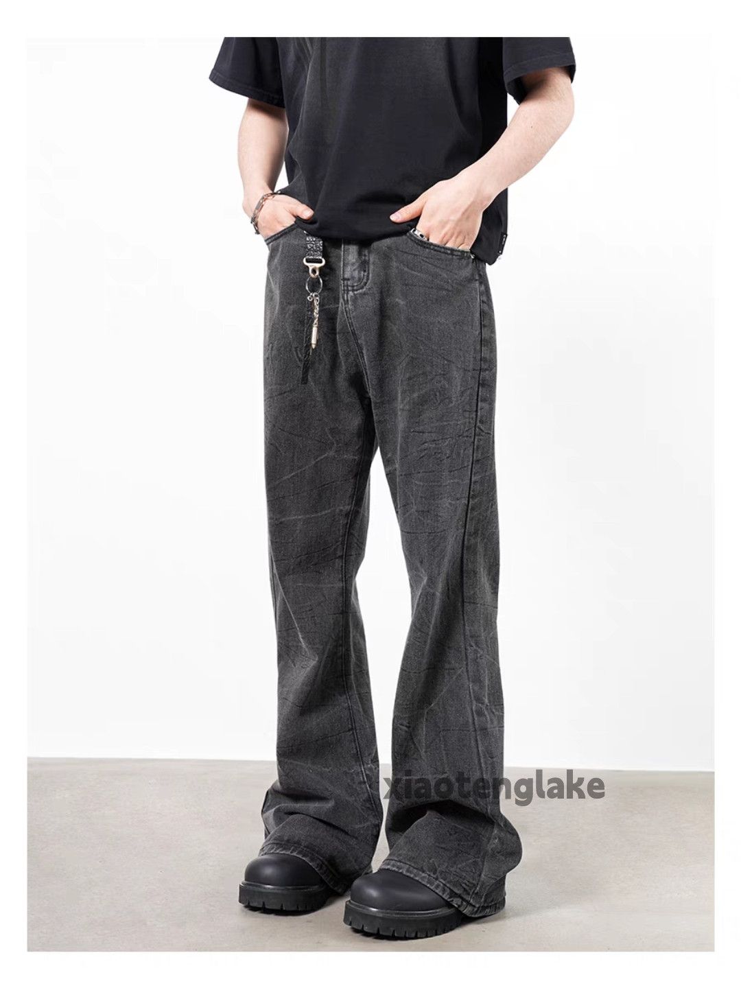 Jean × Vintage washed faded cleanfit yuppie y2k bootcut flared jeans Size US 30 / EU 46 - 5 Thumbnail