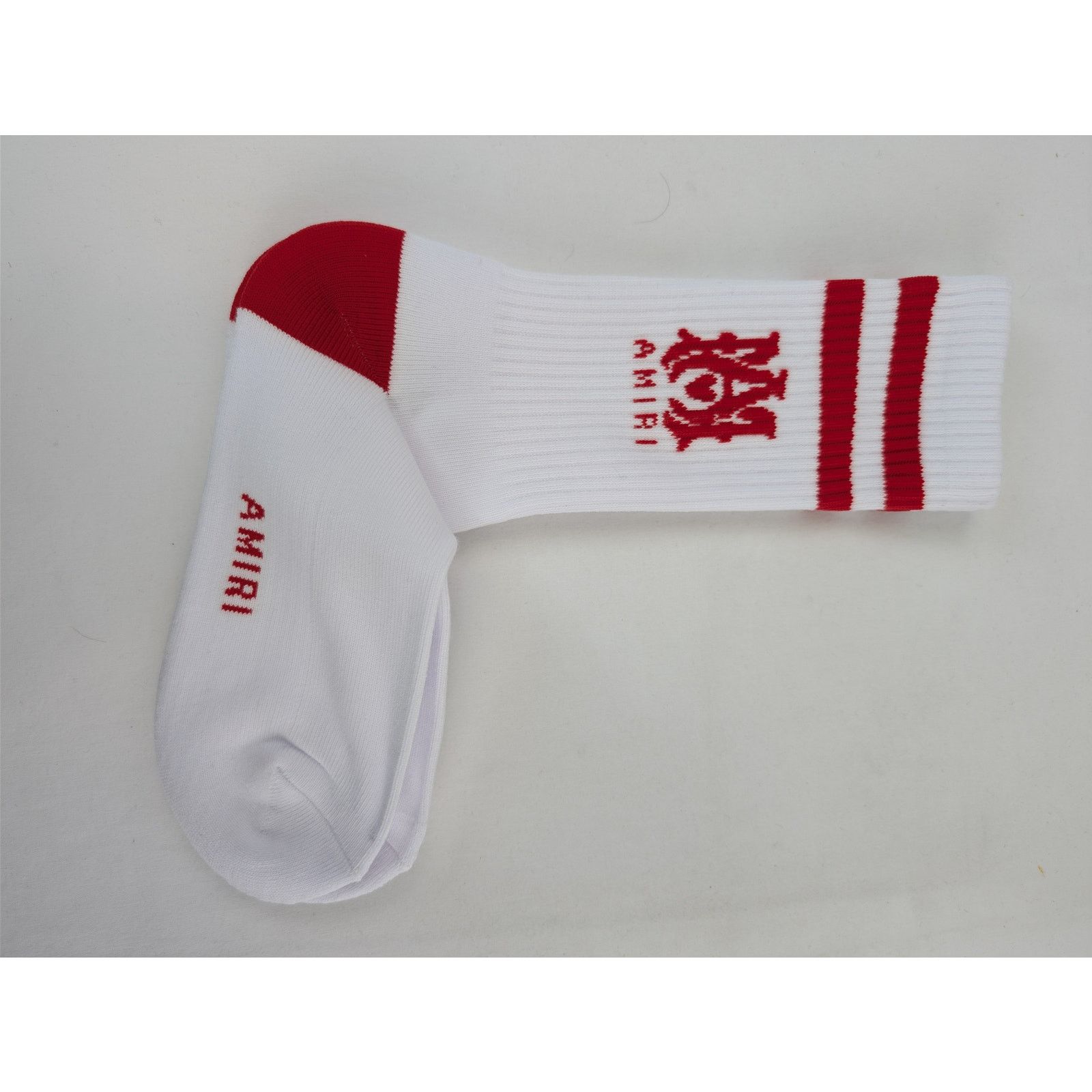 Amiri o1rshd1 Size: 41-42 / MA Tube Socks in White / Red Size ONE SIZE - 9 Thumbnail