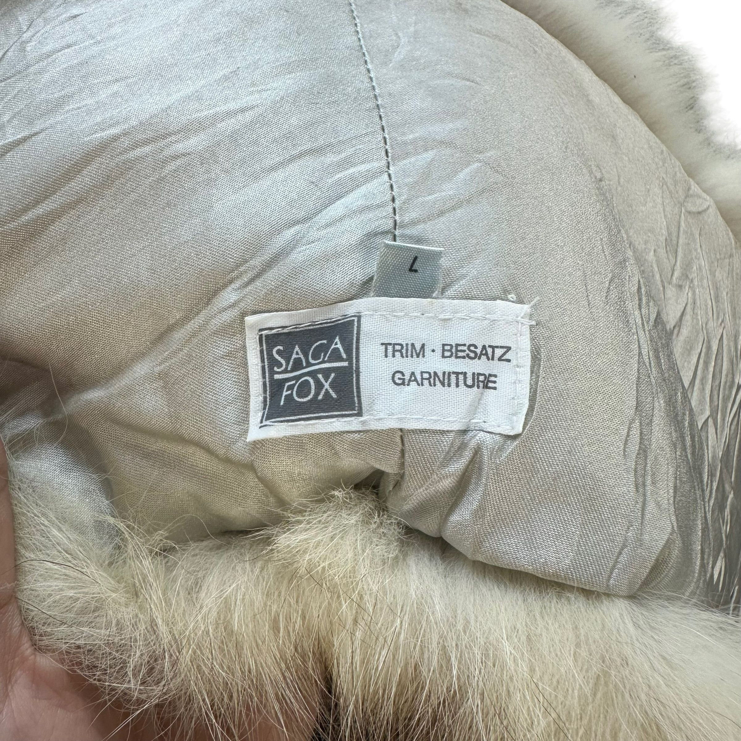 Sagafurs SAGA FOX TRIM BESATZ GARNITURE SHAWL COLLAR WRAP #8940-041 Size ONE SIZE - 7 Thumbnail