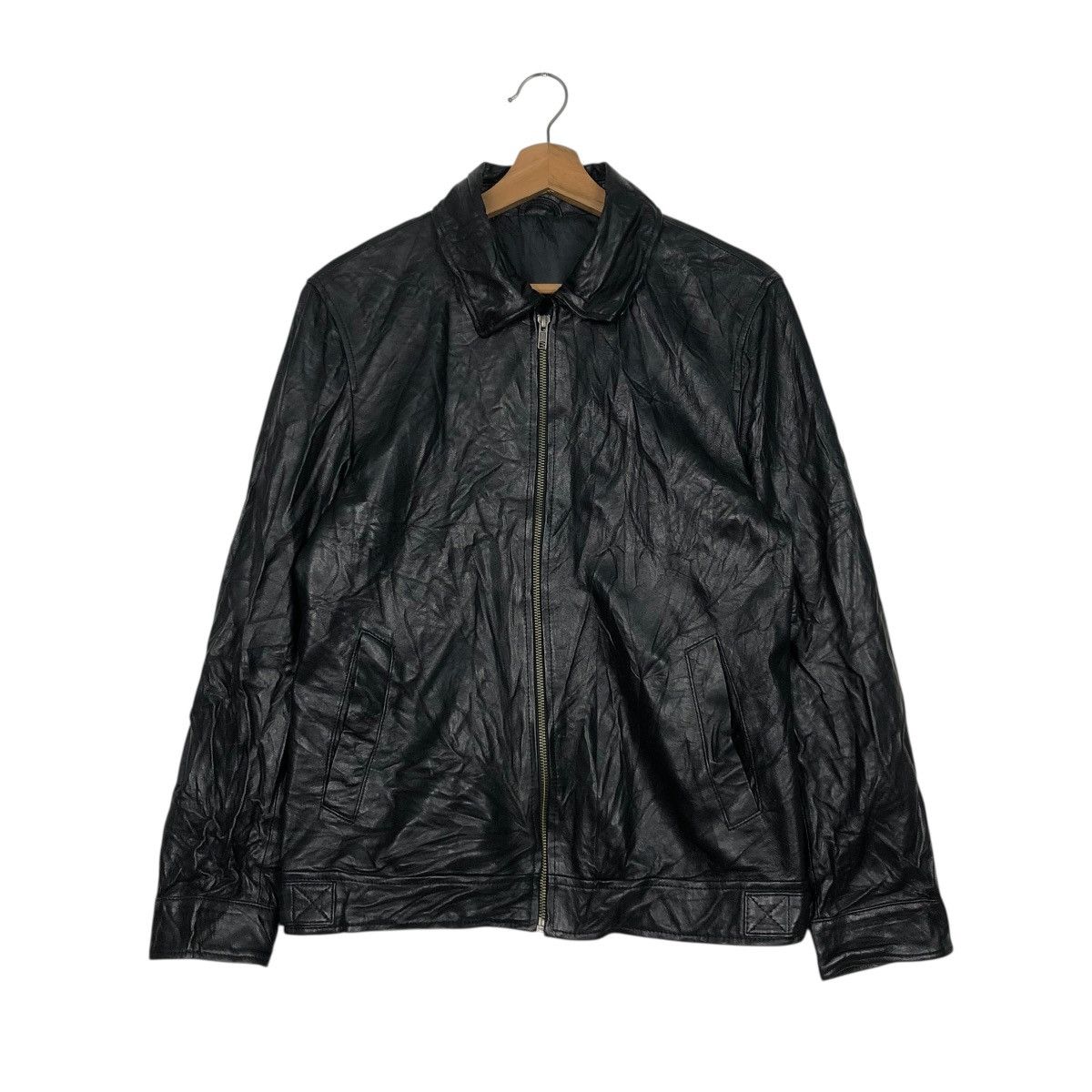Japanese Brand 🔥VINTAGE UNBRANDED SOFT LEATHER JACKET RACER ISSEY MIYAKE Size US S / EU 44-46 / 1 - 3 Thumbnail