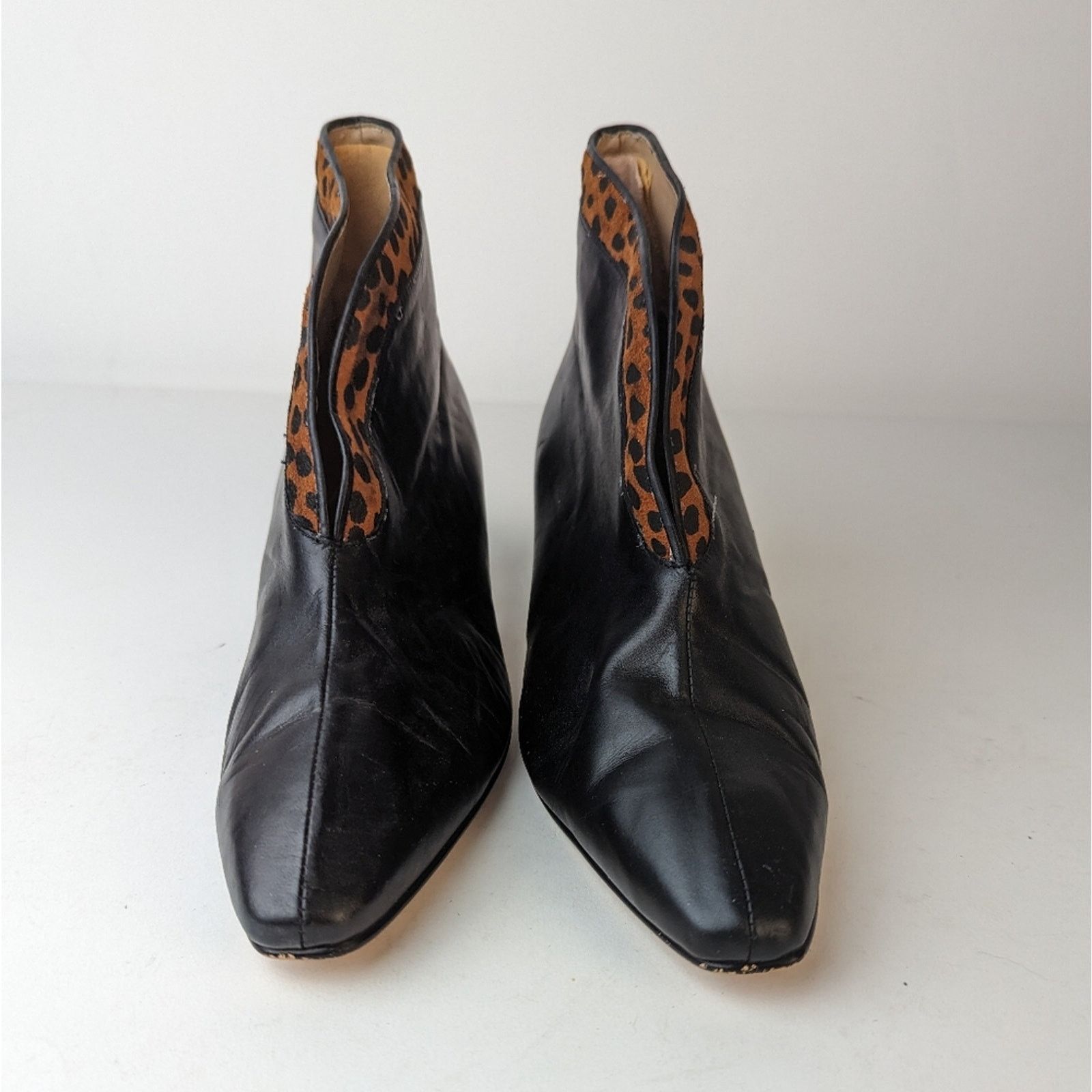 Vintage Vintage 80's Stefani Leather Ankle Boots - 7M Size US 7 / IT 37 - 3 Thumbnail