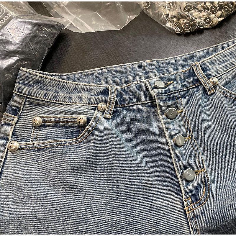 Japanese Brand × Jean Pu Leather Baggy Patchwork Jeans Size US 32 / EU 48 - 5 Thumbnail
