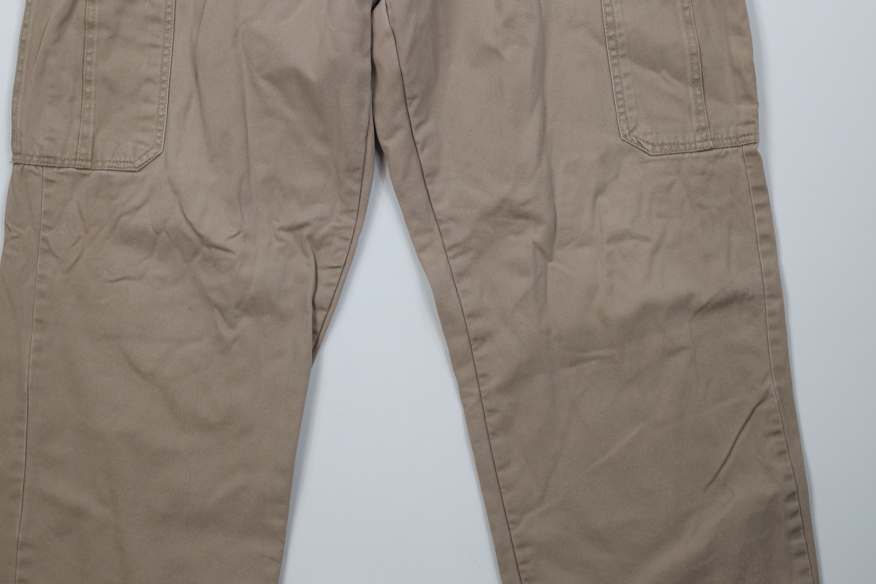 Vintage Vintage Streetwear Flannel Lined Wide Leg Cargo Pants Beige Size US 38 / EU 54 - 5 Thumbnail