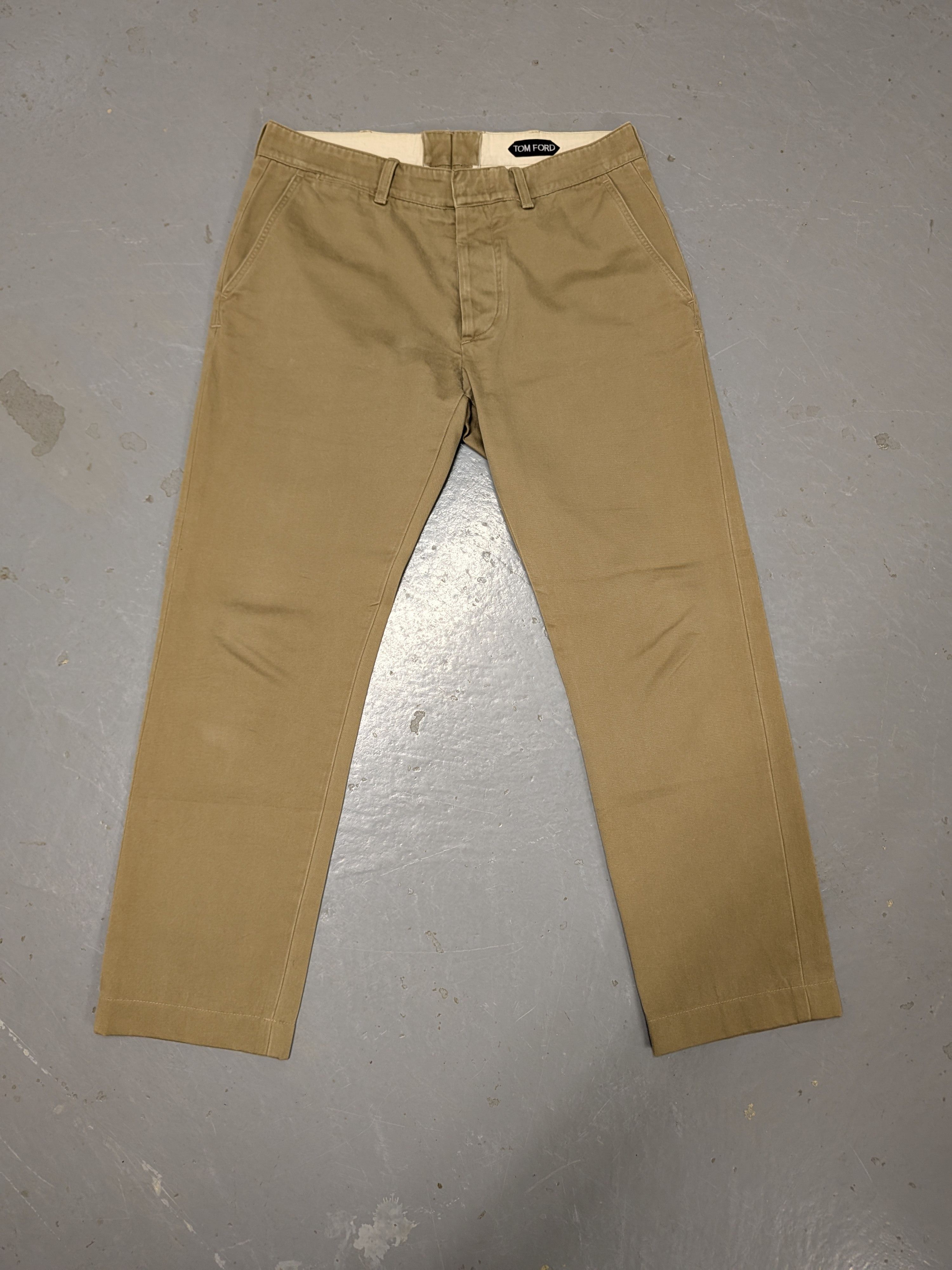 Tom Ford Khaki Trouser Size US 34 / EU 50 - 1 Thumbnail