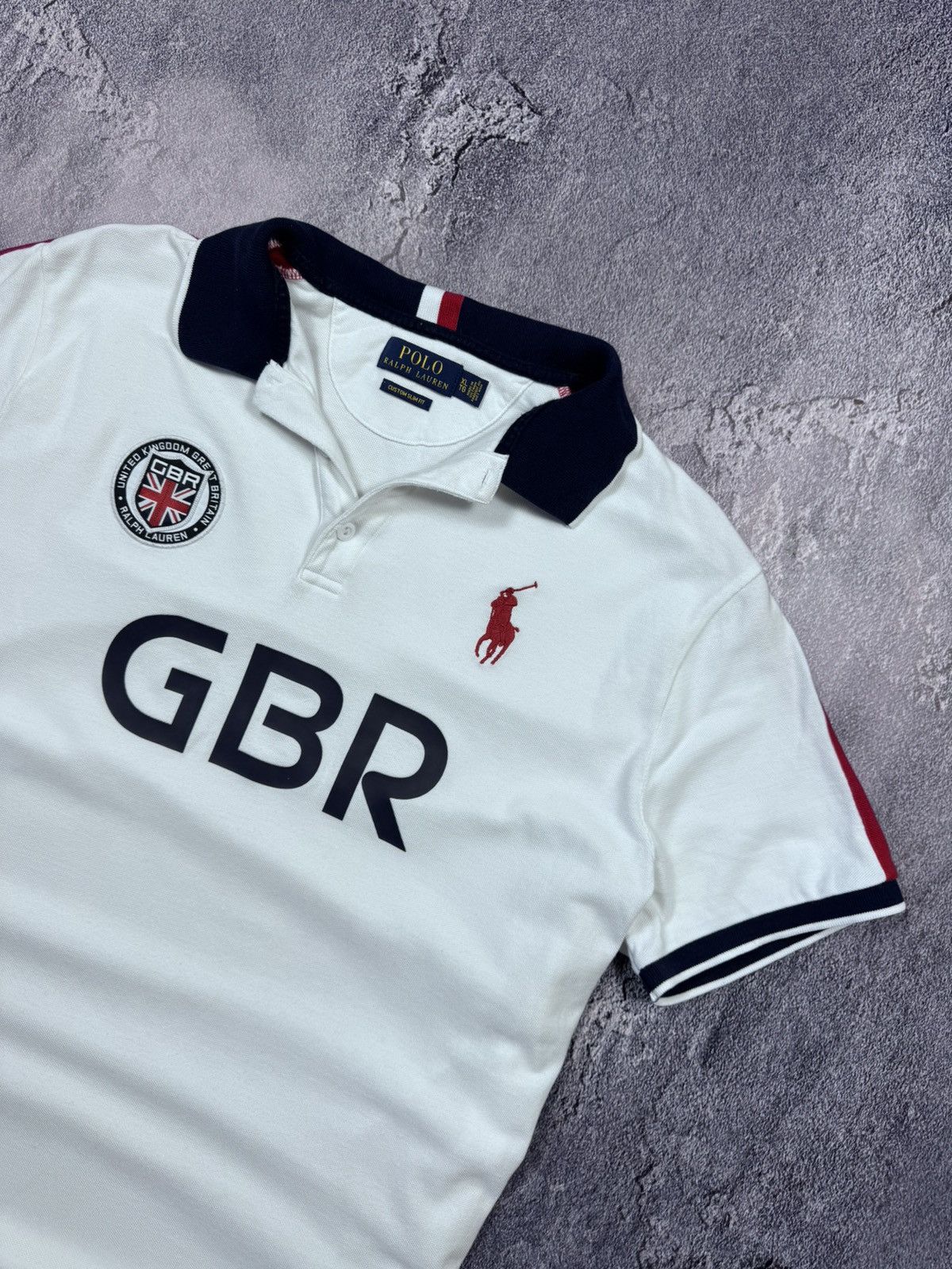 Polo Ralph Lauren Polo Ralph Lauren "GBR" Team Polo Size US XL / EU 56 / 4 - 2 Thumbnail