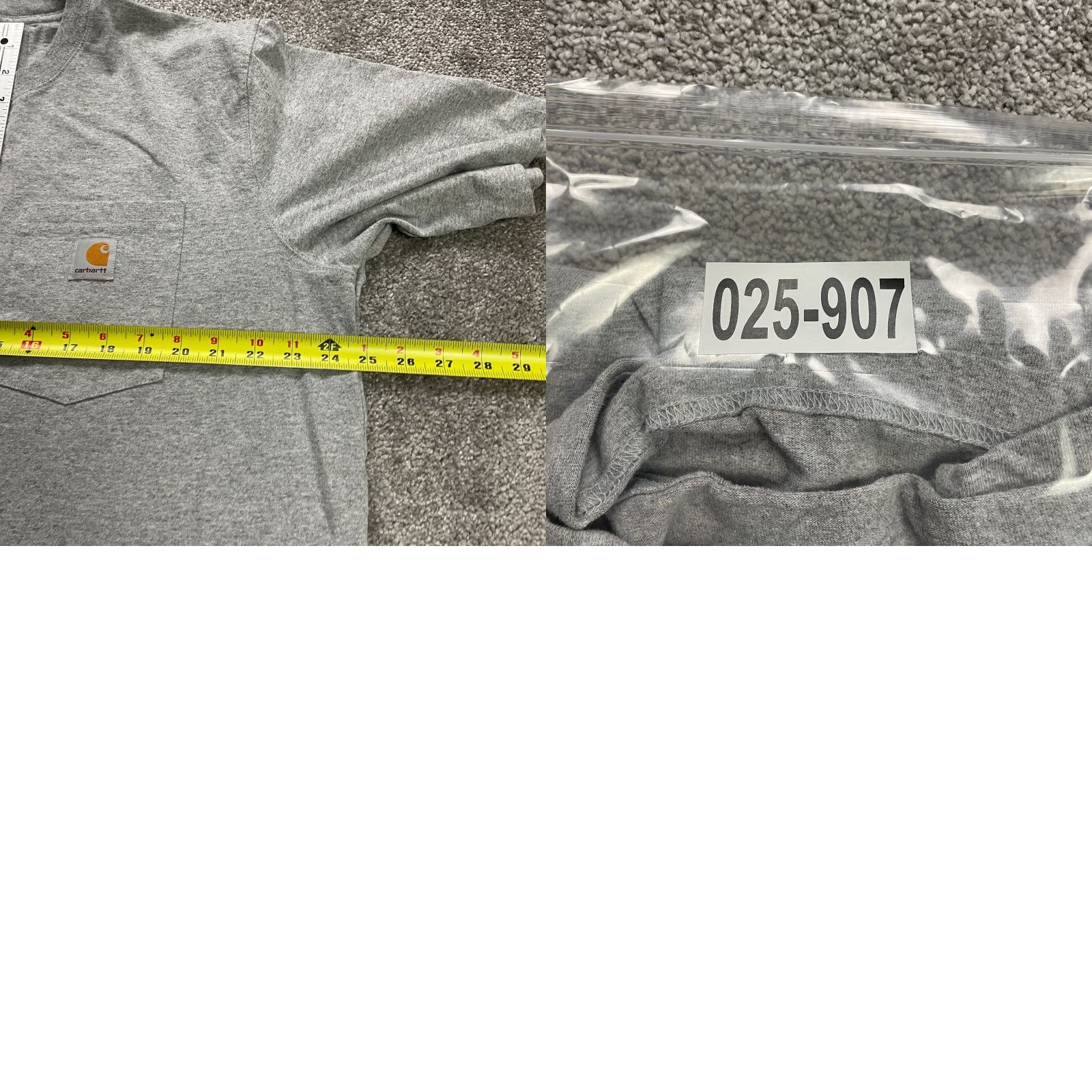Carhartt VINTAGE Carhartt Relaxed Fit T-Shirt Mens 2XL Gray Crew Neck Cotton Casual Pocket Tee Size US XXL / EU 58 / 5 - 9 Thumbnail