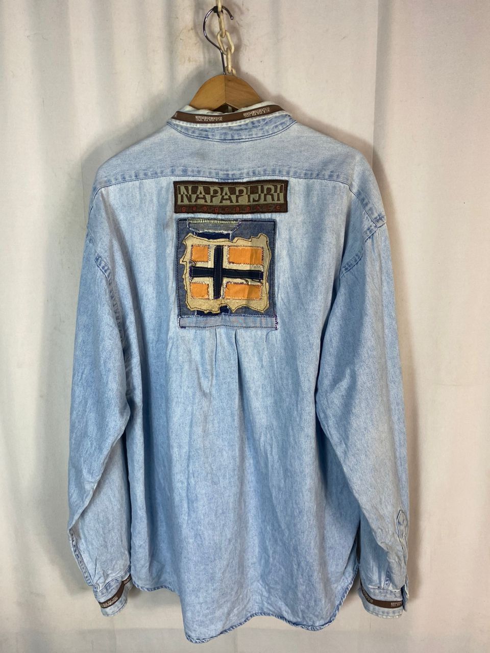 Karl Kani × Napapijri Napapijri patches button up denim jacket by karl kani Size US XL / EU 56 / 4 - 16 Thumbnail