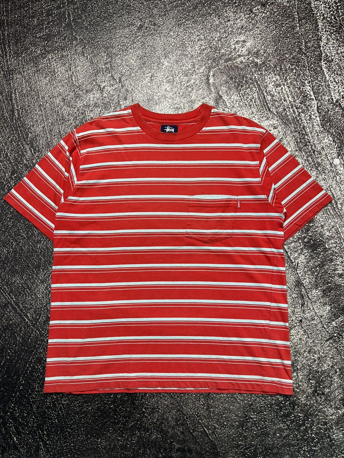Stussy Stussy Stripe Pocket T-Shirts Size US XXL / EU 58 / 5 - 1 Thumbnail