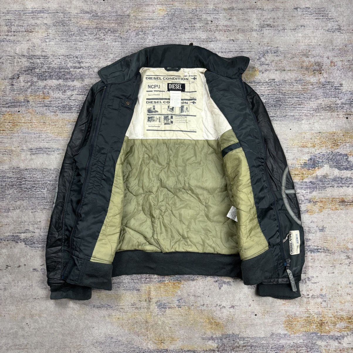 Diesel Diesel ncpu multi zipper mix leather bomber jacket Size US S / EU 44-46 / 1 - 9 Thumbnail
