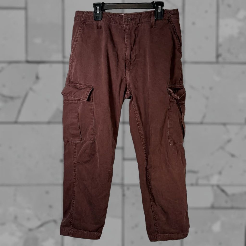 Lucky Brand Lucky Brand Womens Capri Cargo Pants Size 6 Brown 100% Cotton Casual Fashion Size 28" / US 6 / IT 42 - 1 Thumbnail