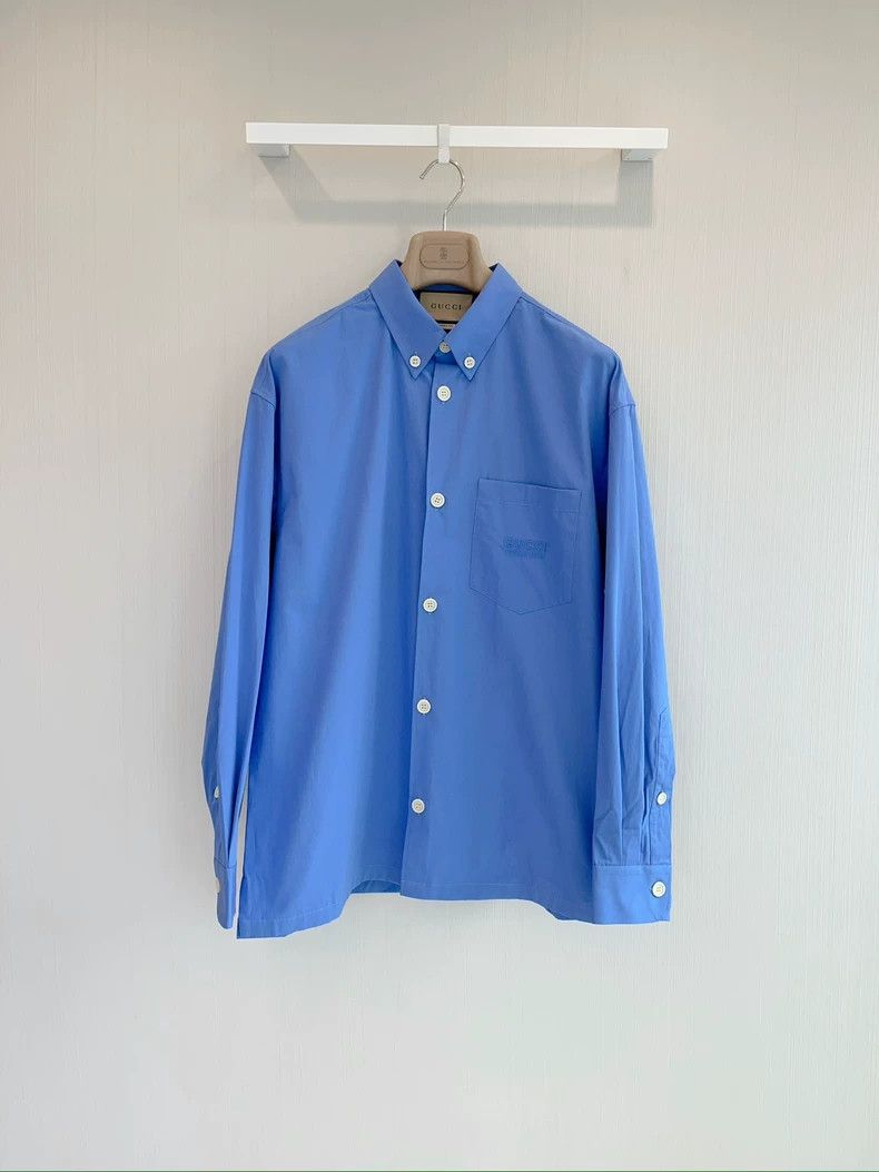 Gucci Gucci Men's embroidered logo shirt 2501-Nextarrow Size US S / EU 44-46 / 1 - 1 Thumbnail