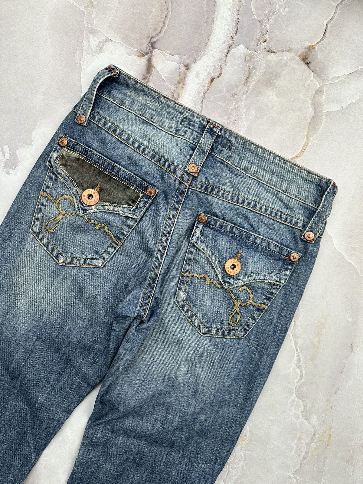 Japanese Brand Vintage Flared Jeans Size 26" / US 2 / IT 38 - 8 Thumbnail