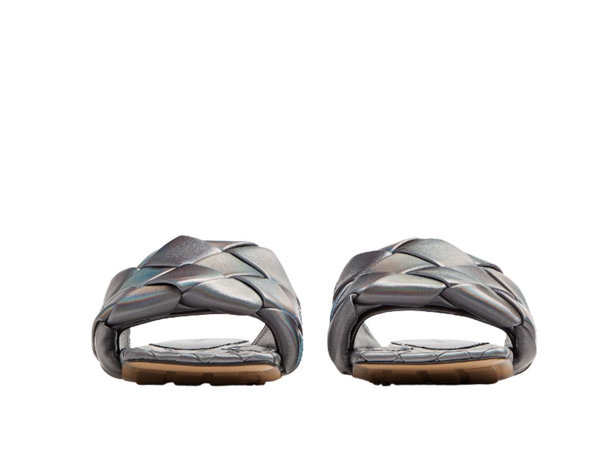 Bottega Veneta o1n1vont0924 Lido Flats in Slate Grey Size US 6 / IT 36 - 2 Thumbnail