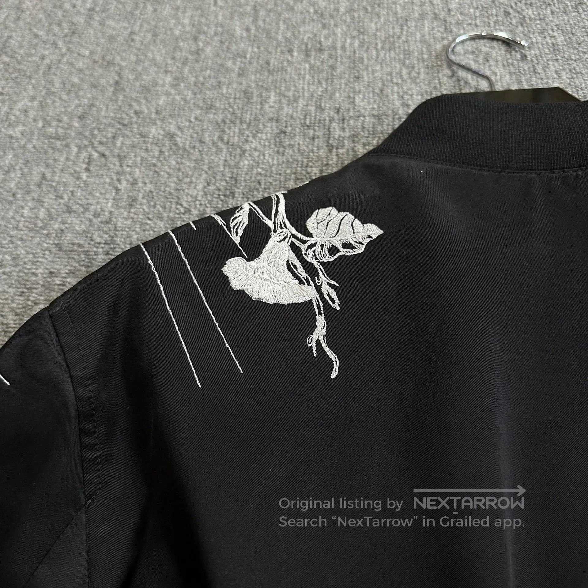 Alexander McQueen black embroidered heavy-duty jacket by mcqueen. Size US L / EU 52-54 / 3 - 4 Thumbnail
