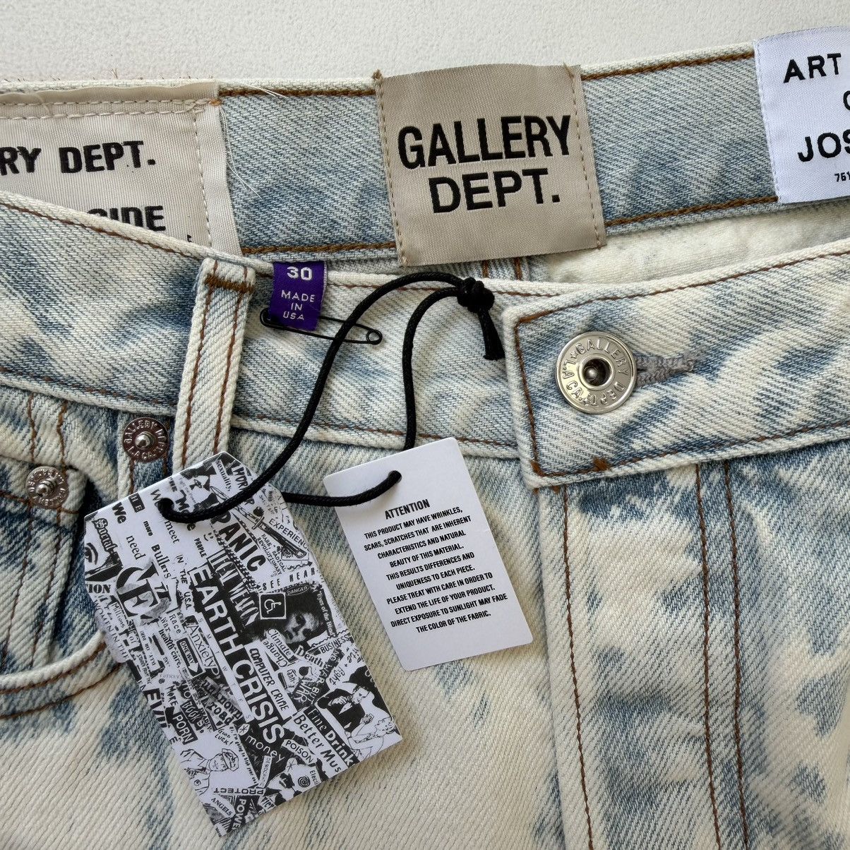 Gallery Dept. ‘Surf 5001’ Bleached Denim Jeans Size US 30 / EU 46 - 5 Thumbnail