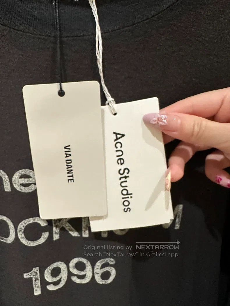 Acne Studios Acne Studios A loose solid-color short-sleeved T-shirt wit Size US M / EU 48-50 / 2 - 3 Thumbnail
