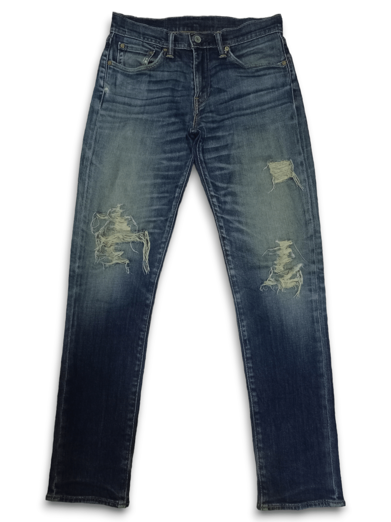 Levi's × Levi's Vintage Clothing Vintage Levis 511 Blue Wash Ripped Distressed Jeans 29x31 Size US 29 - 1 Thumbnail